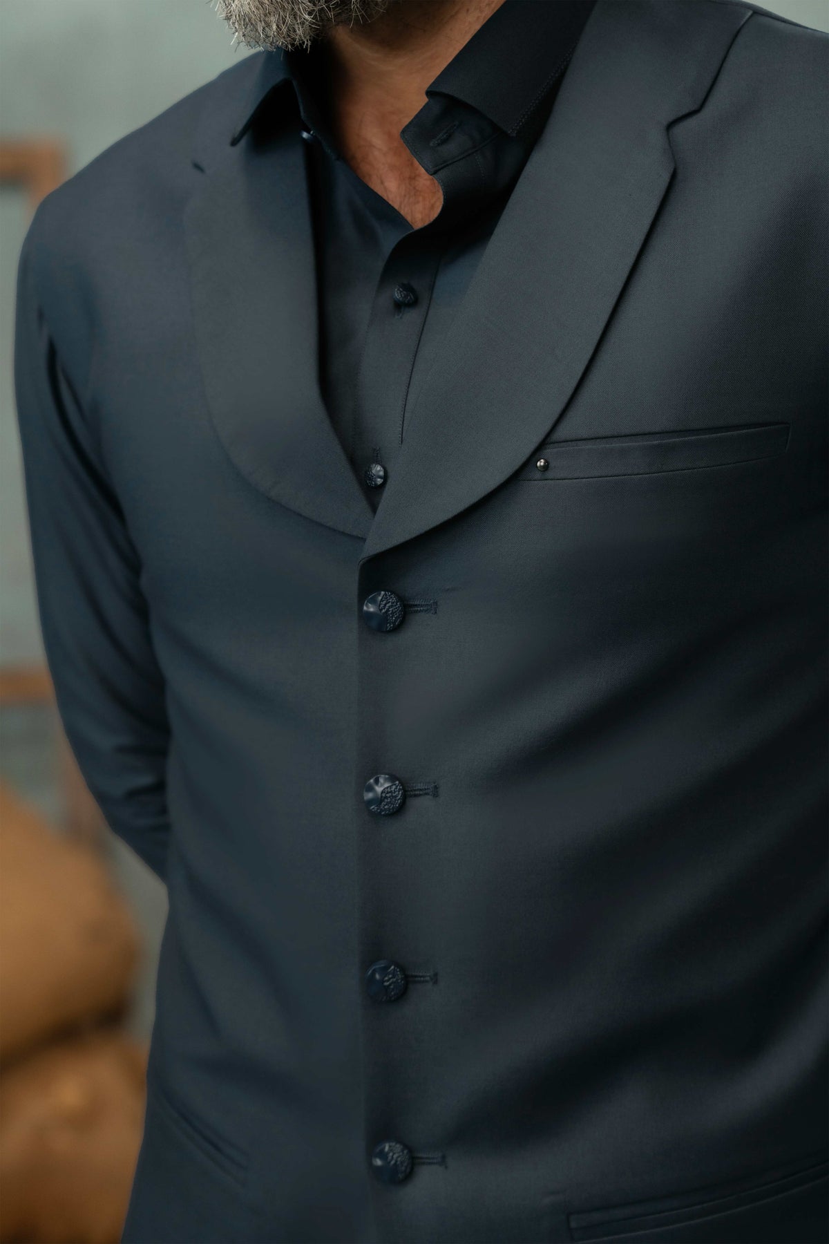 Navy Blue - Stitched Shalwar Kameez - SWSC04