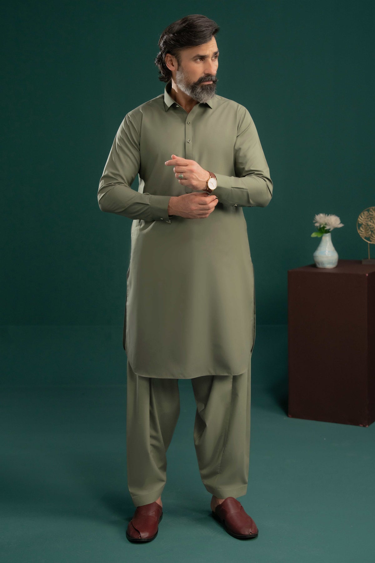 Light Grey - Stitched Shalwar Kameez - SWSC19