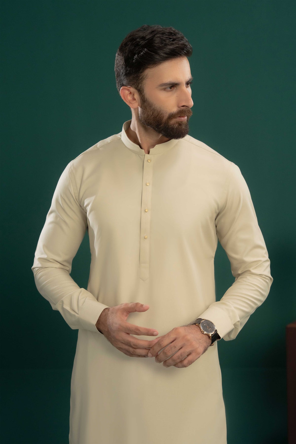 Beige - Stitched Shalwar Kameez & Combo - SWSB06