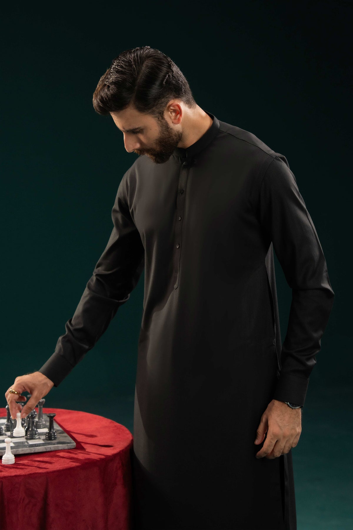 Black - Stitched Shalwar Kameez & Combo - SWSB11