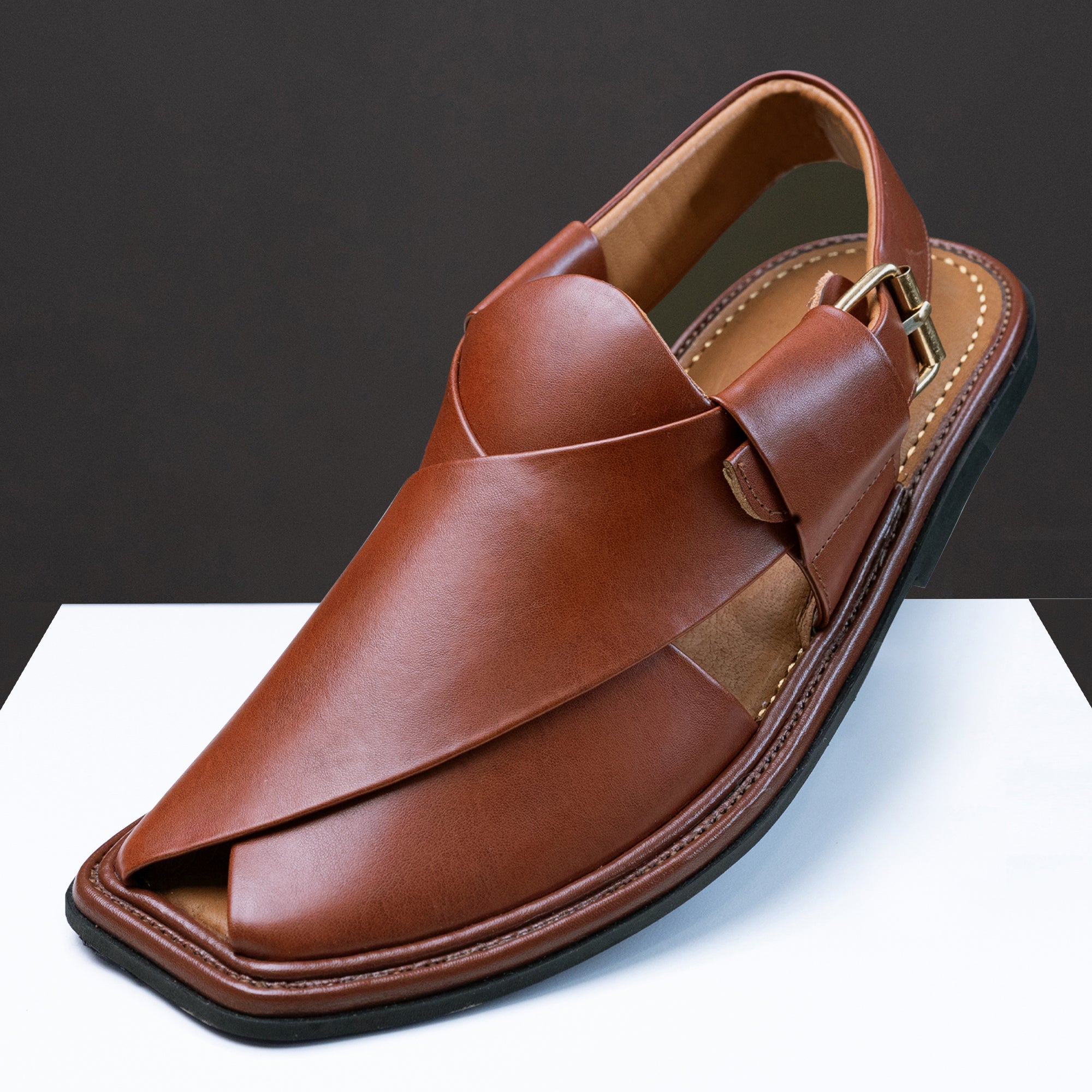 Peshawari Sandal - Brown (PMC03) - Narkin