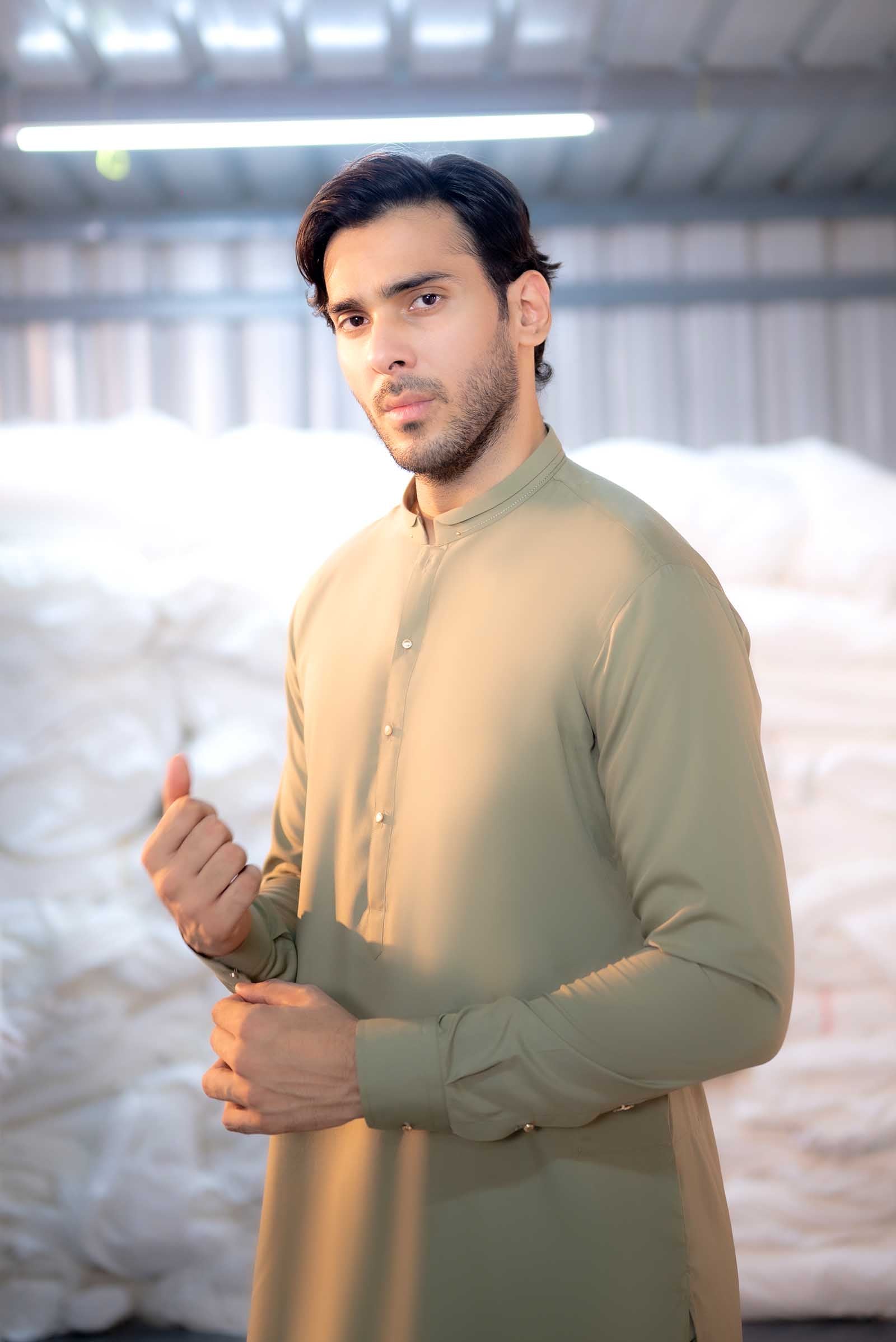 Stitched Shalwar Kameez (SPSB45) Pistachio