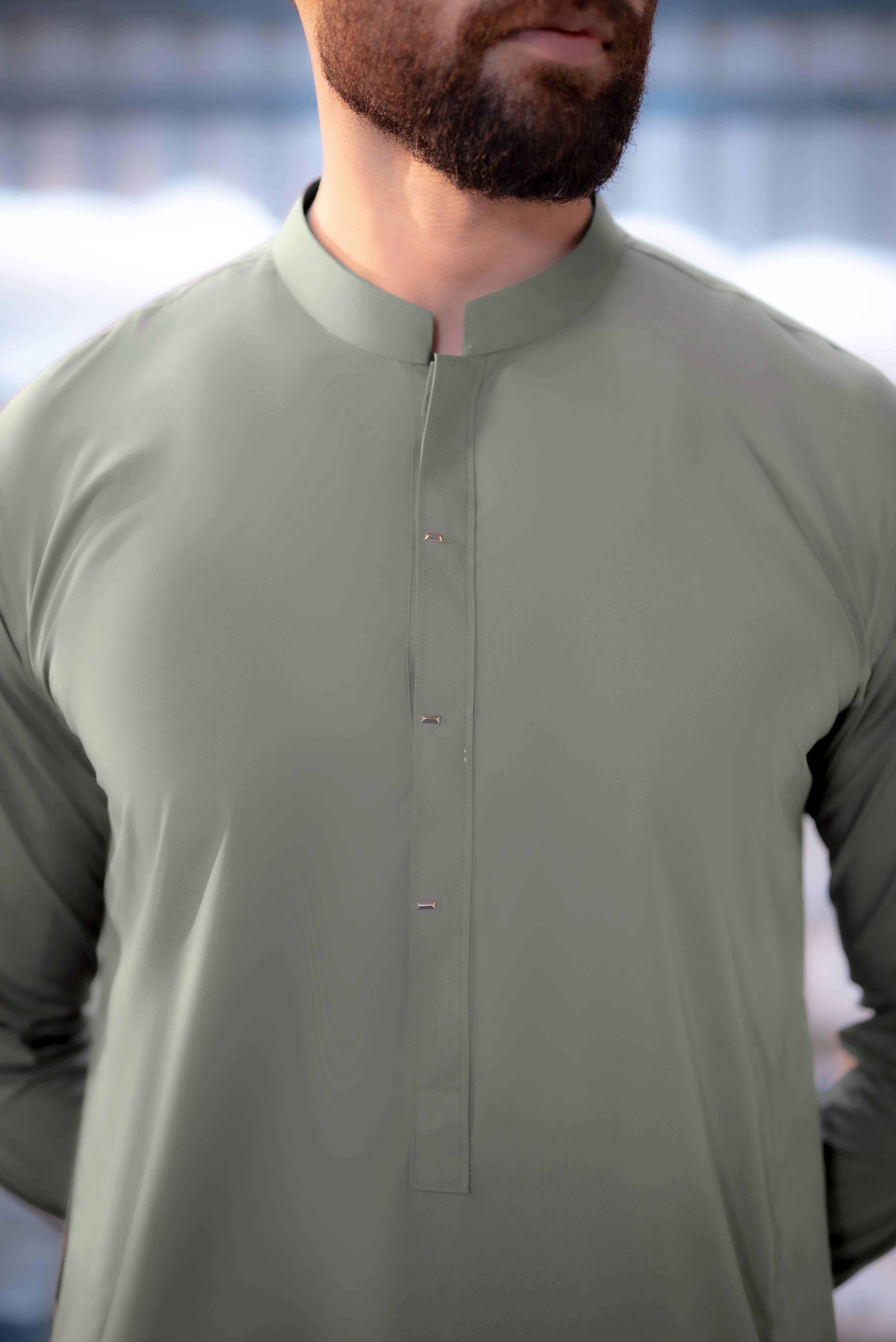 Stitched Shalwar Kameez (SPSB47) Grey