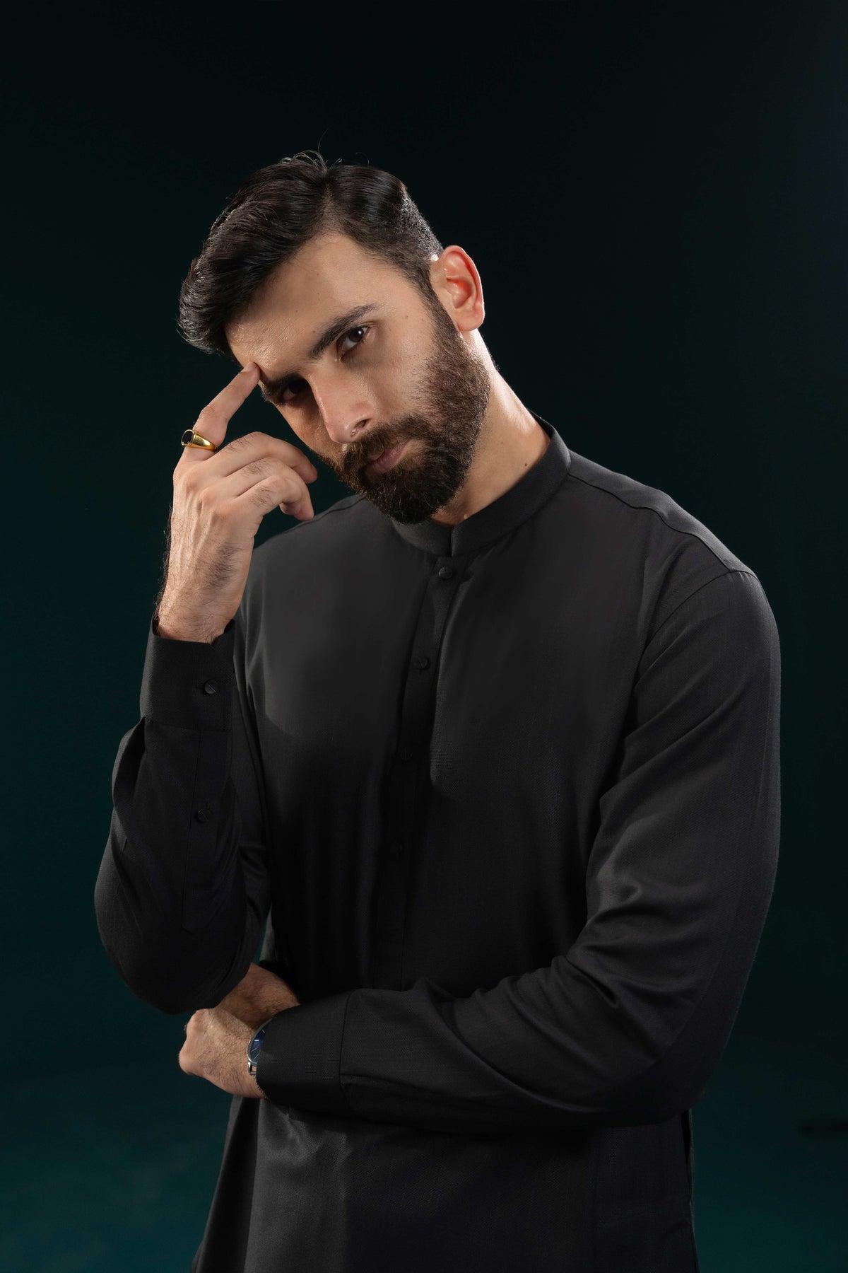 Black - Stitched Shalwar Kameez & Combo - SWSB11