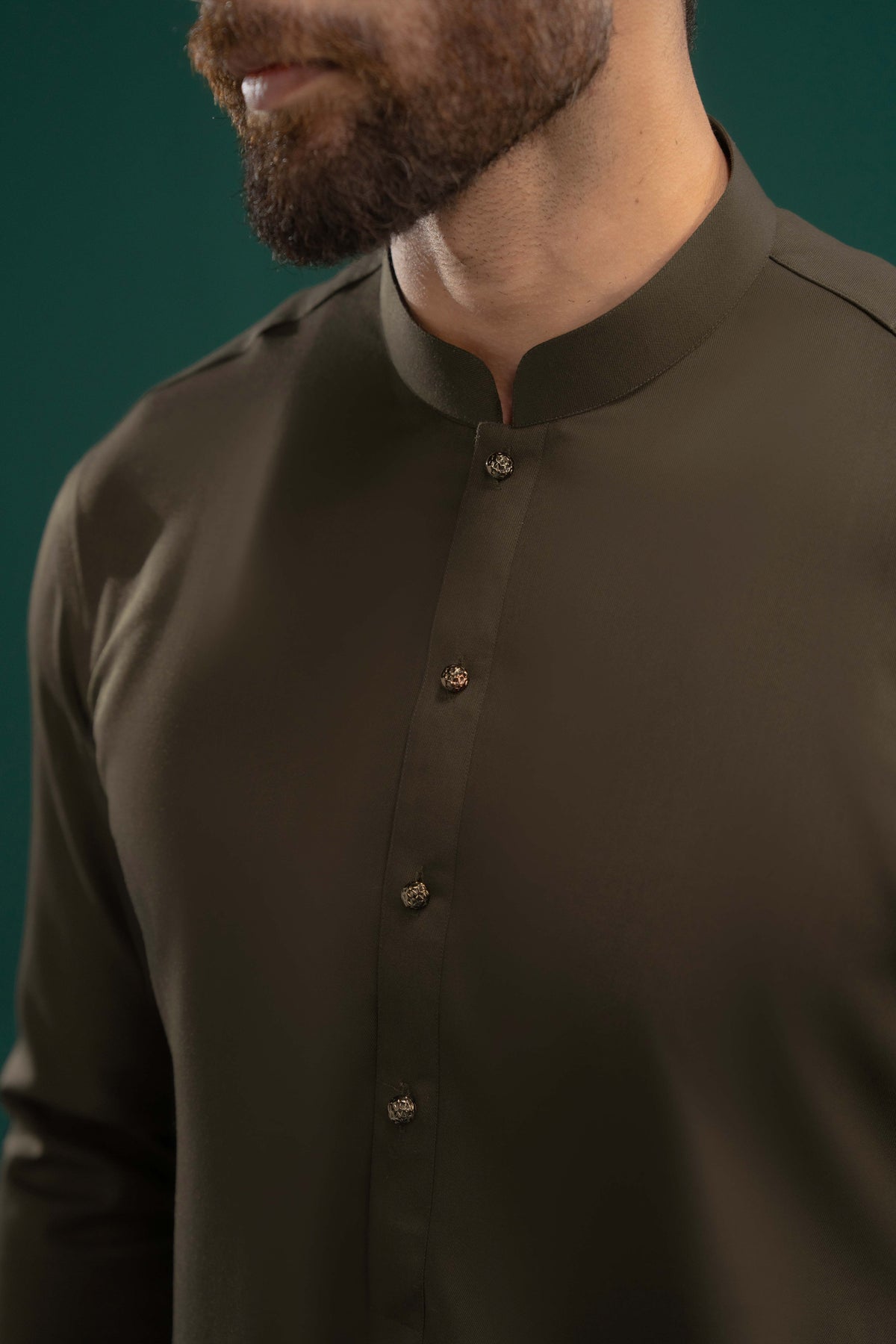 Dark Brown - Stitched Shalwar Kameez - SWSB24