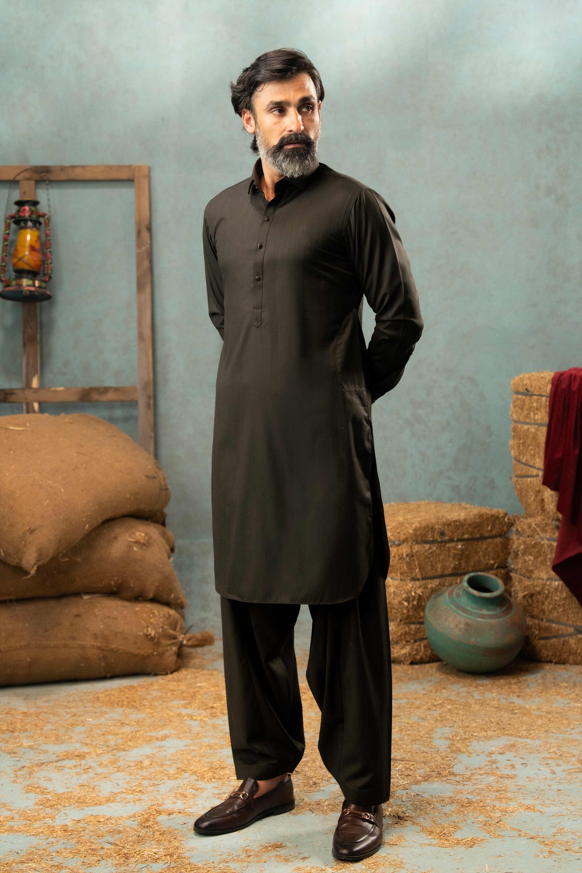 Dark Brown - Stitched Shalwar Kameez & Combo - SWSC01