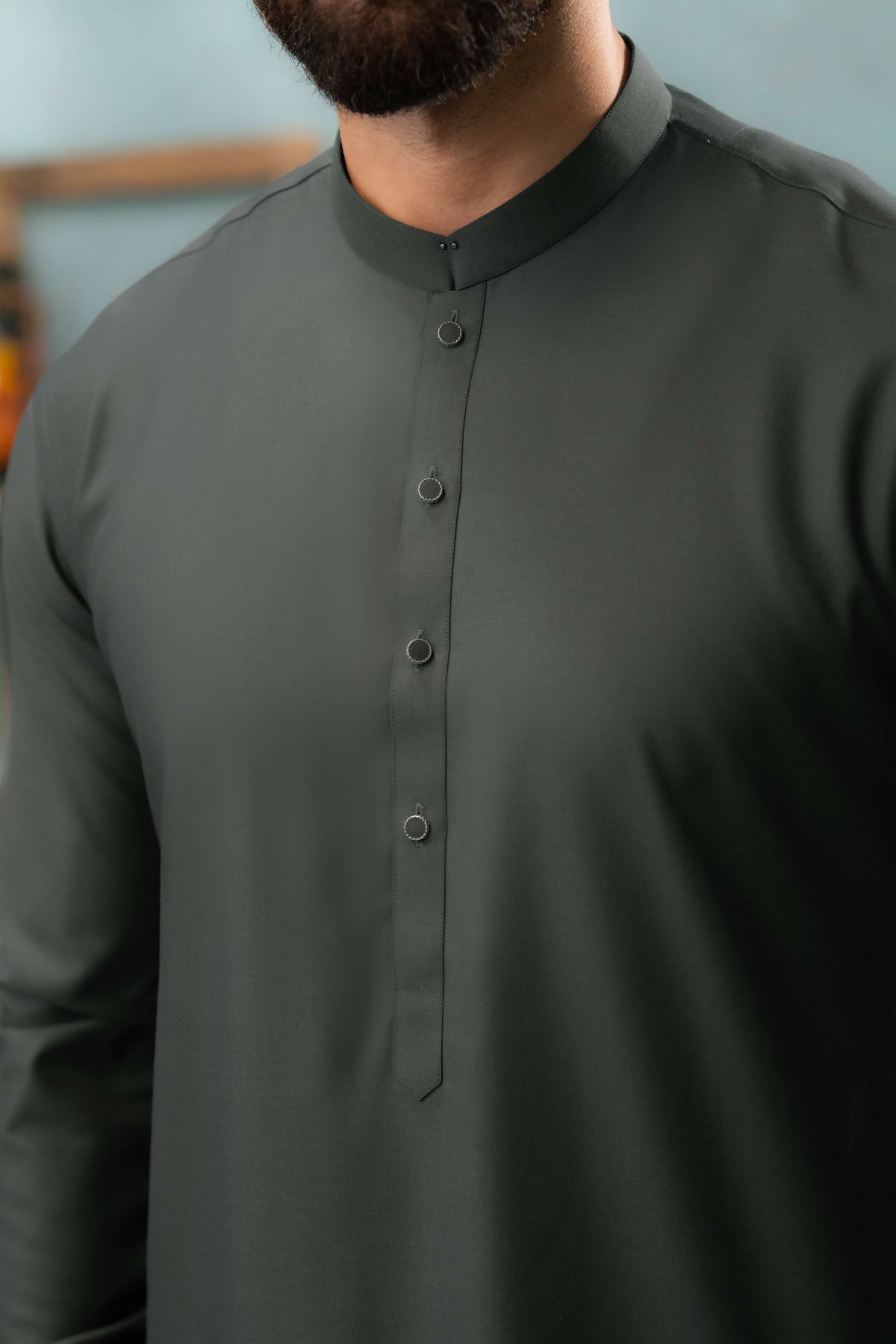 Dark Grey - Stitched Shalwar Kameez & Combo - SWSB05