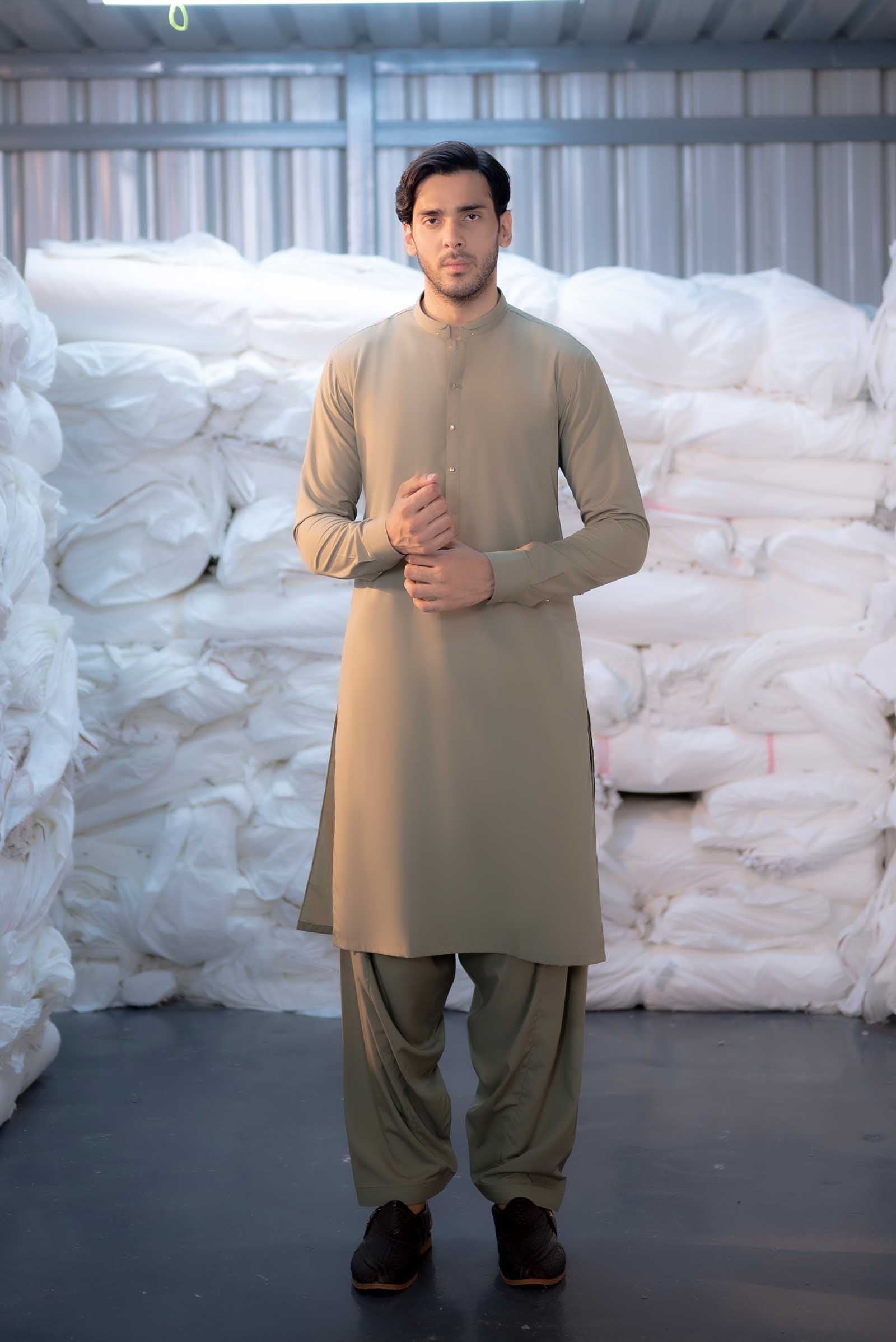 Stitched Shalwar Kameez (SPSB45) Pistachio