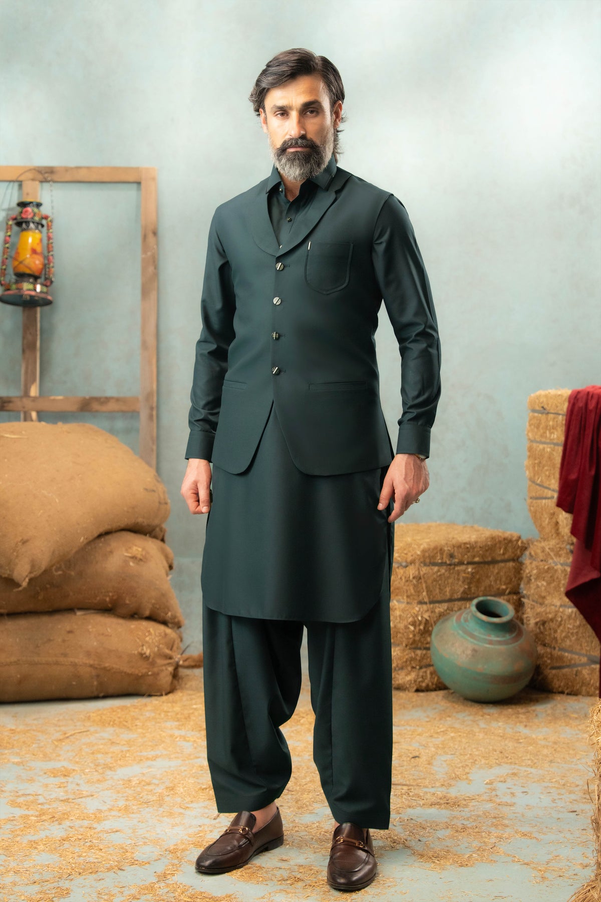 Green - Stitched Shalwar Kameez & Combo - SWSC03