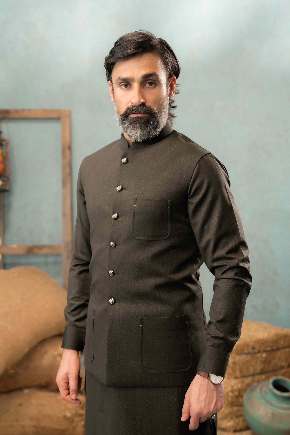 Dark Brown - Waist Coat - NWCS01
