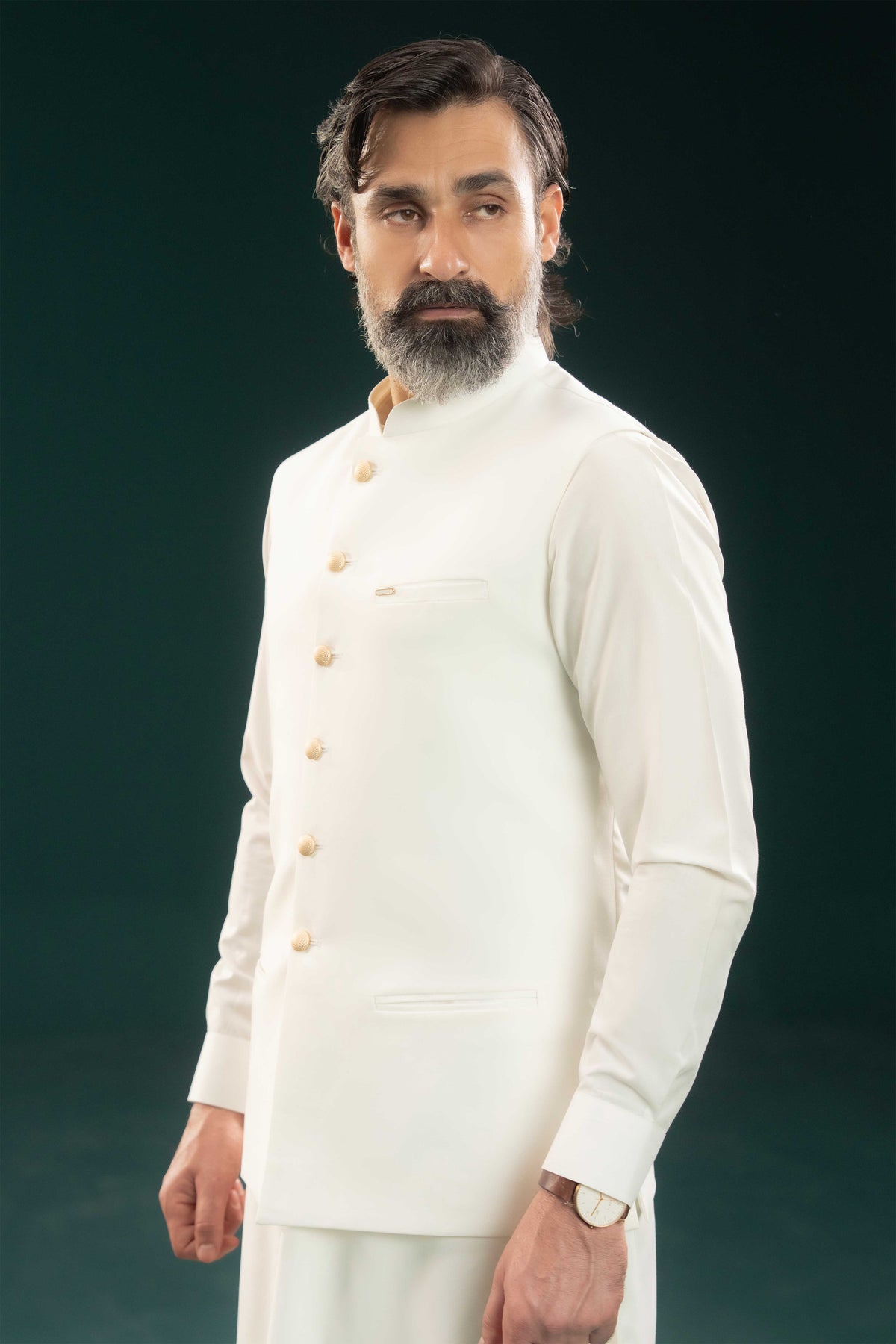 Off White - Stitched Shalwar Kameez & Combo - SWSB10
