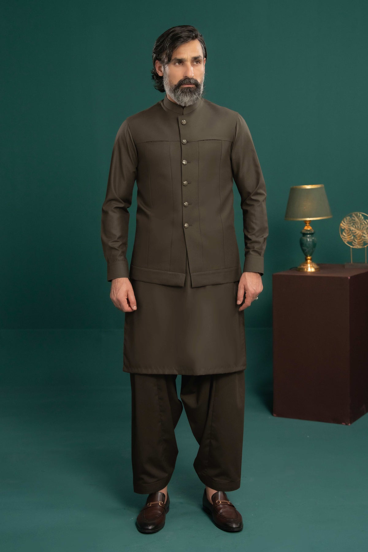 Brown - Waist Coat - NWCS07
