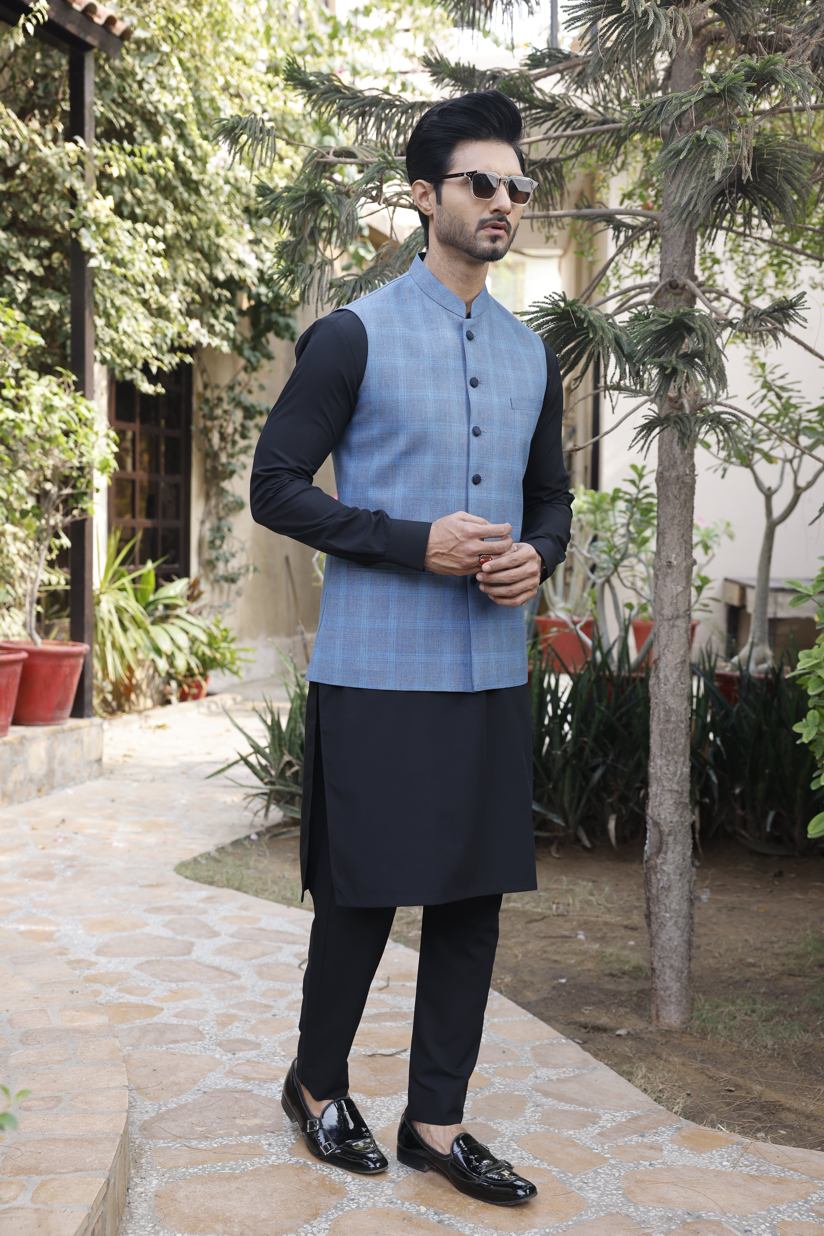 Suiting Fabric 02 - (Sky Blue) 2.25 Mtr