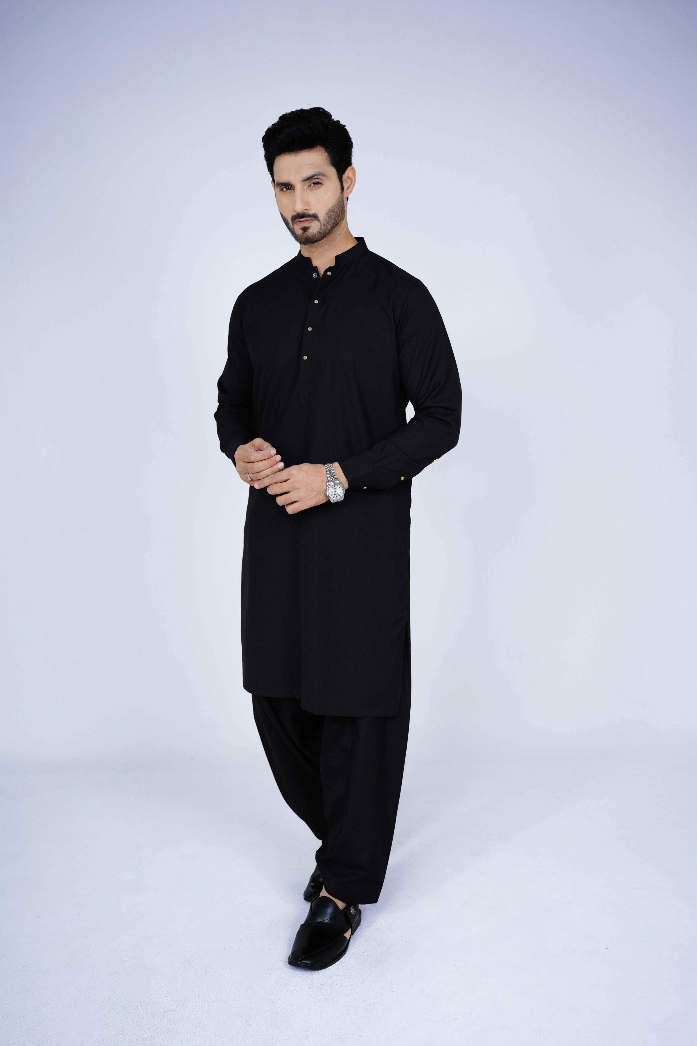 Stitched Shalwar Kameez (SWS18) Black