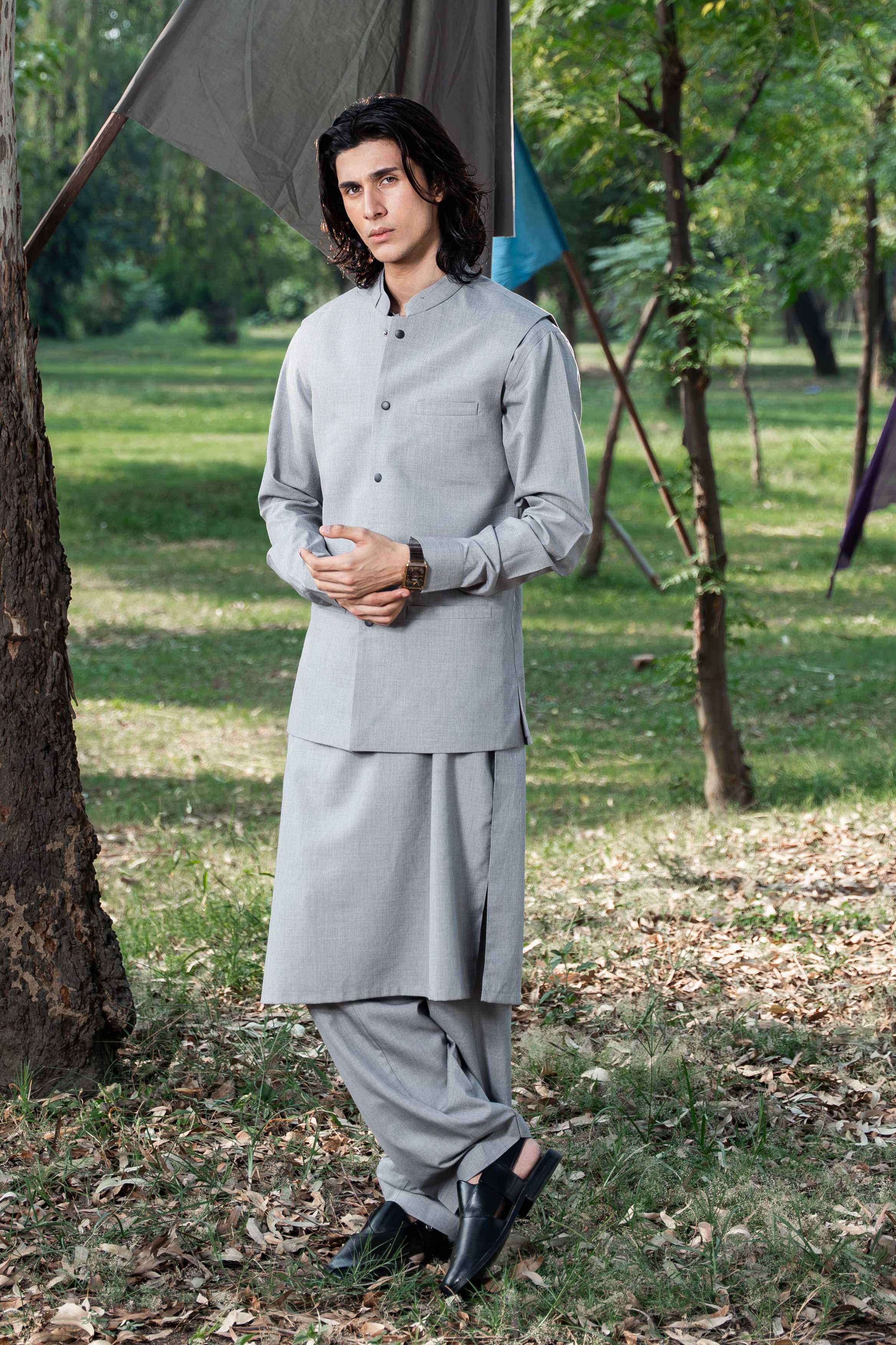 Waist Coat - Silver (NWC56)