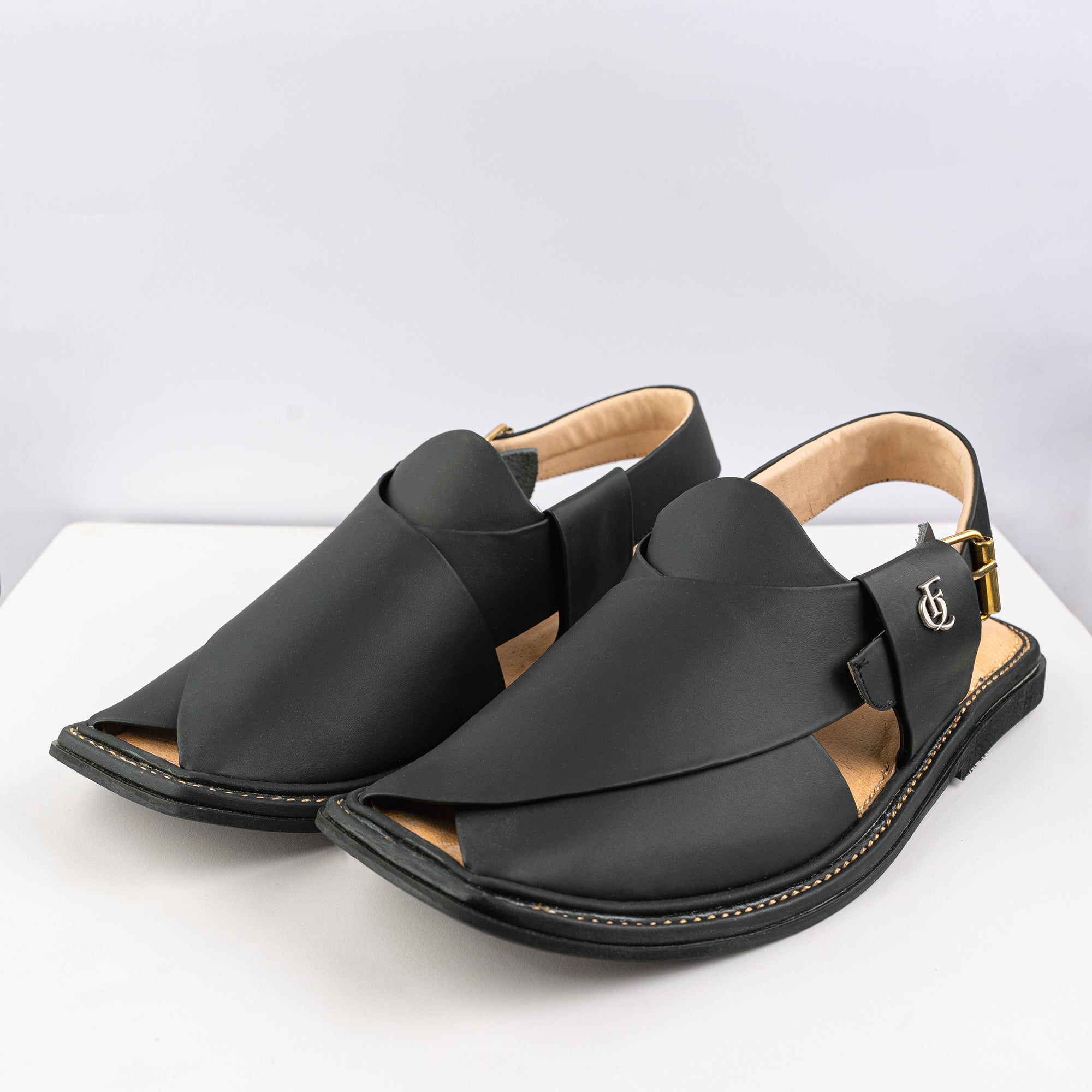 Peshawari Sandal - Black Matte (PMC23)