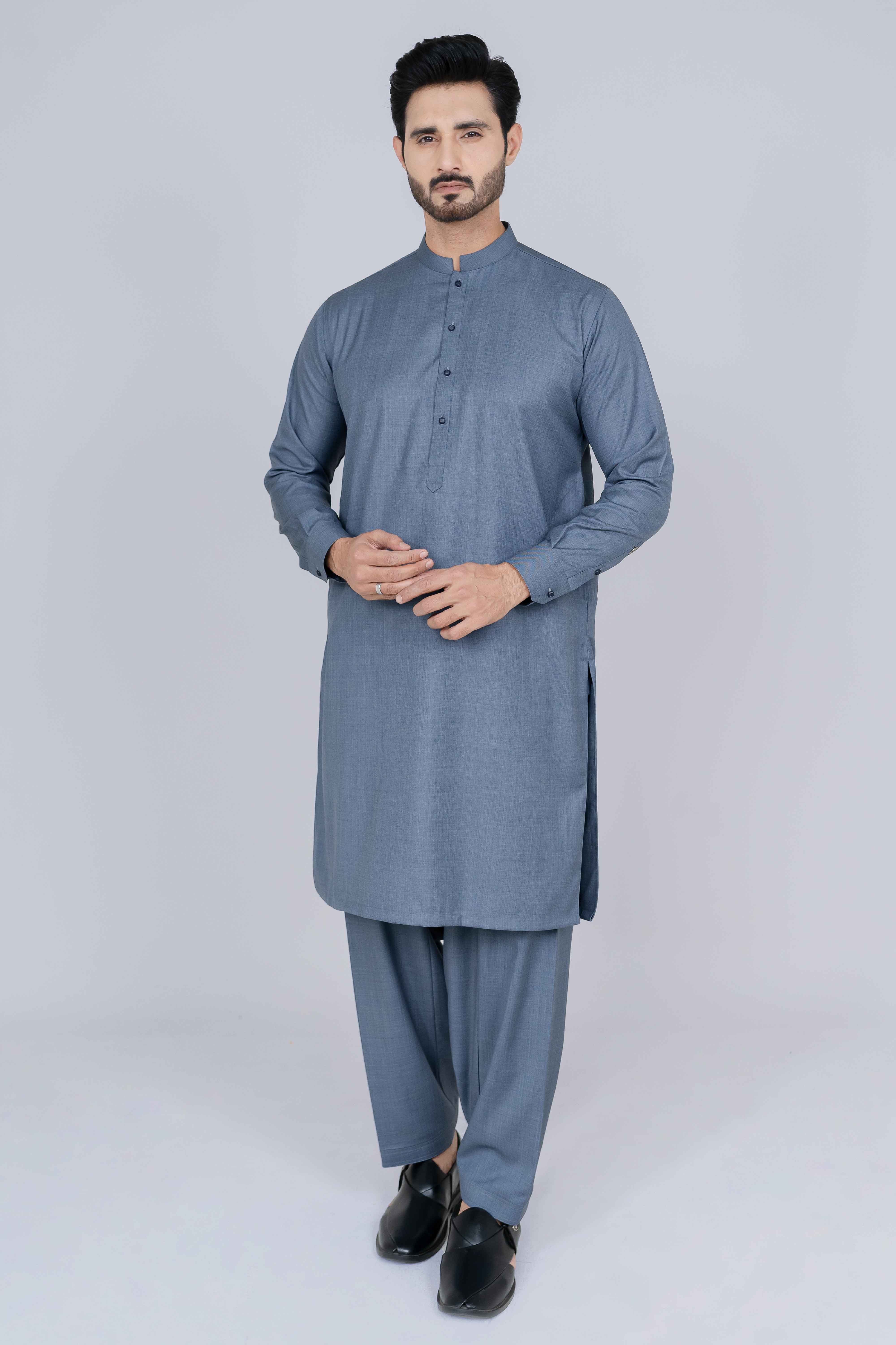 Stitched Shalwar Kameez (SWS25) Denim