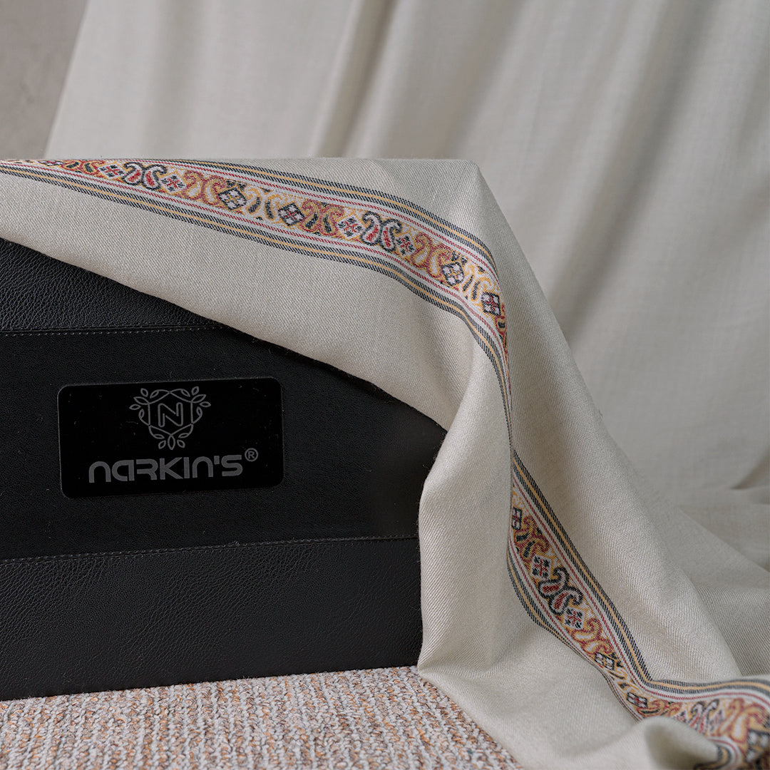 100% Woolen Shawl - 007 | Fawn