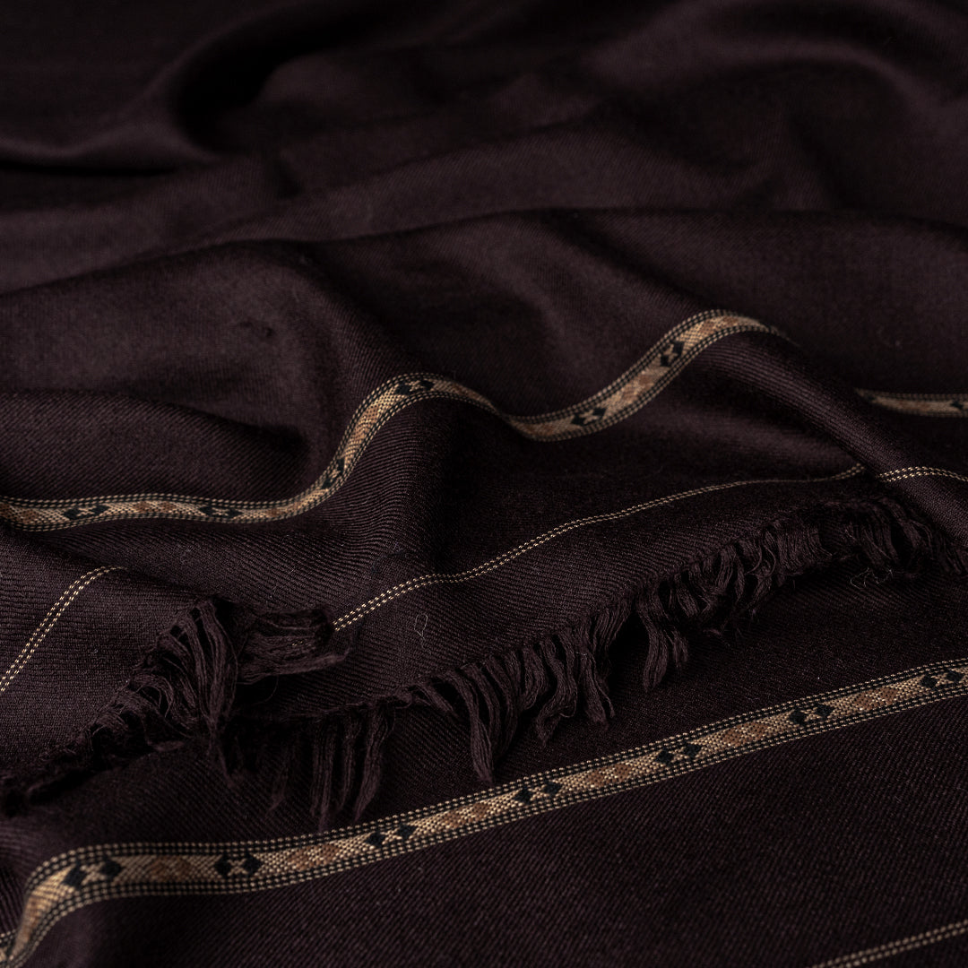 Woolen Shawl - 006 | Chocolate