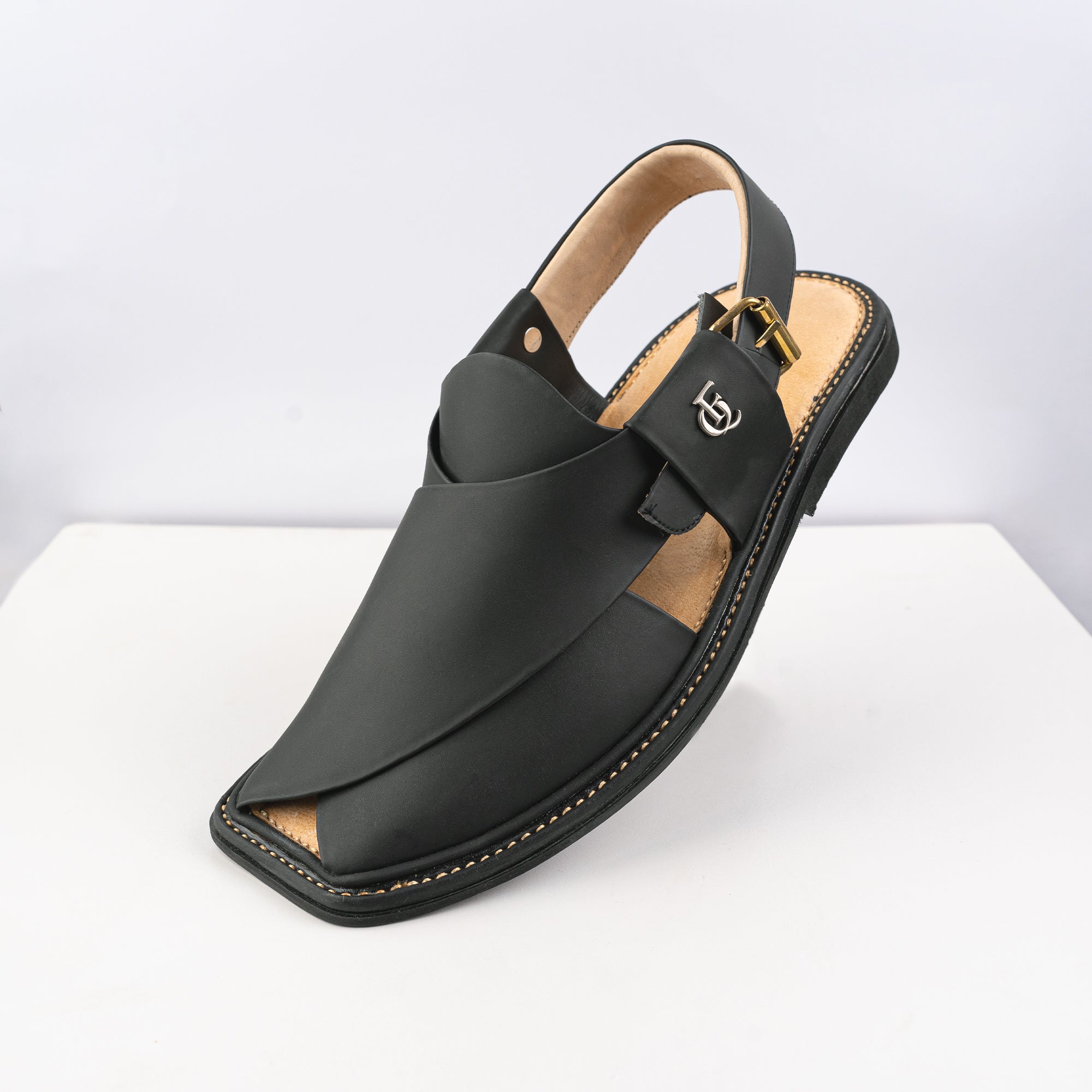 Peshawari Sandal - Black Matte (PMC23)