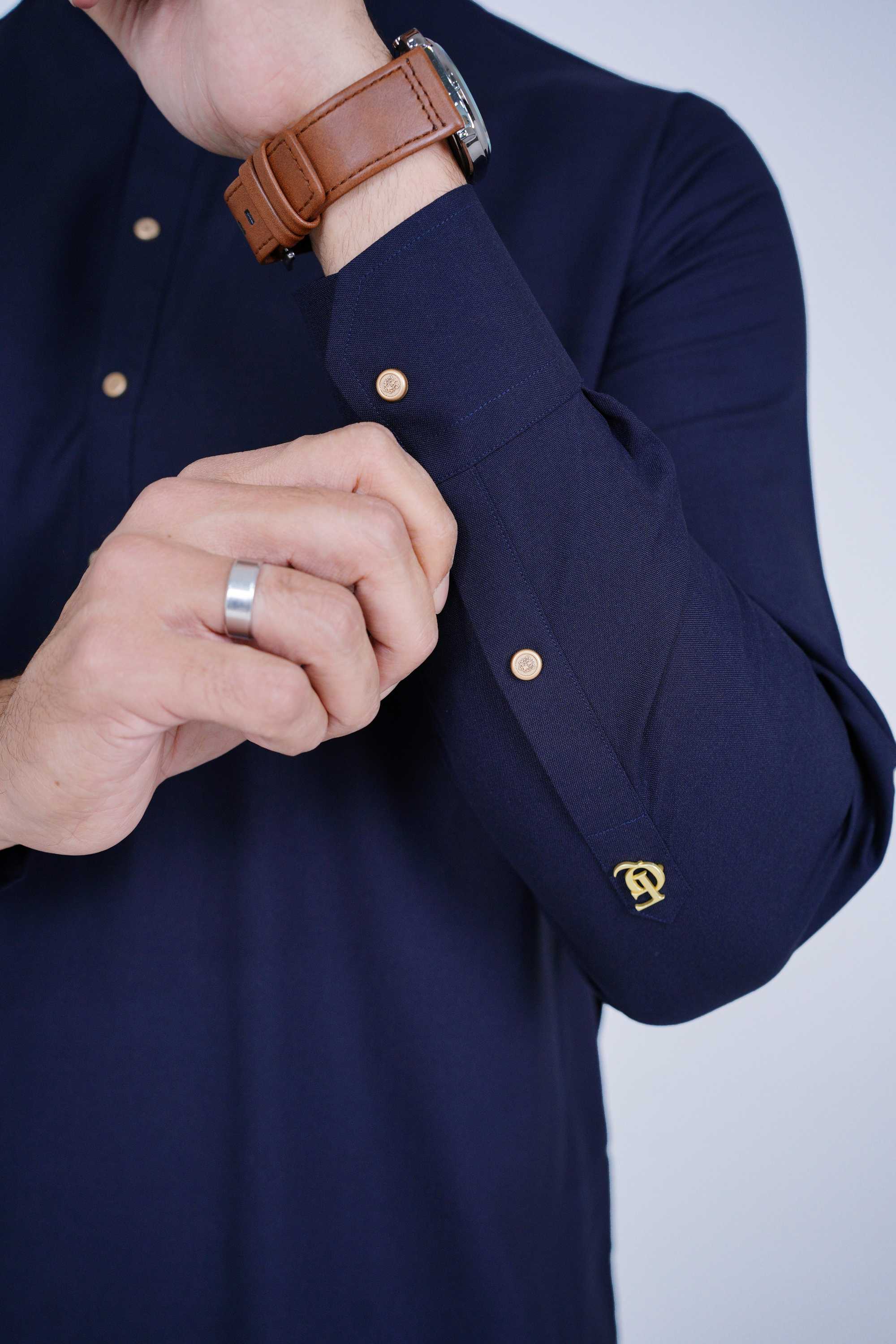 Stitched Shalwar Kameez (SWS19) Navy Blue