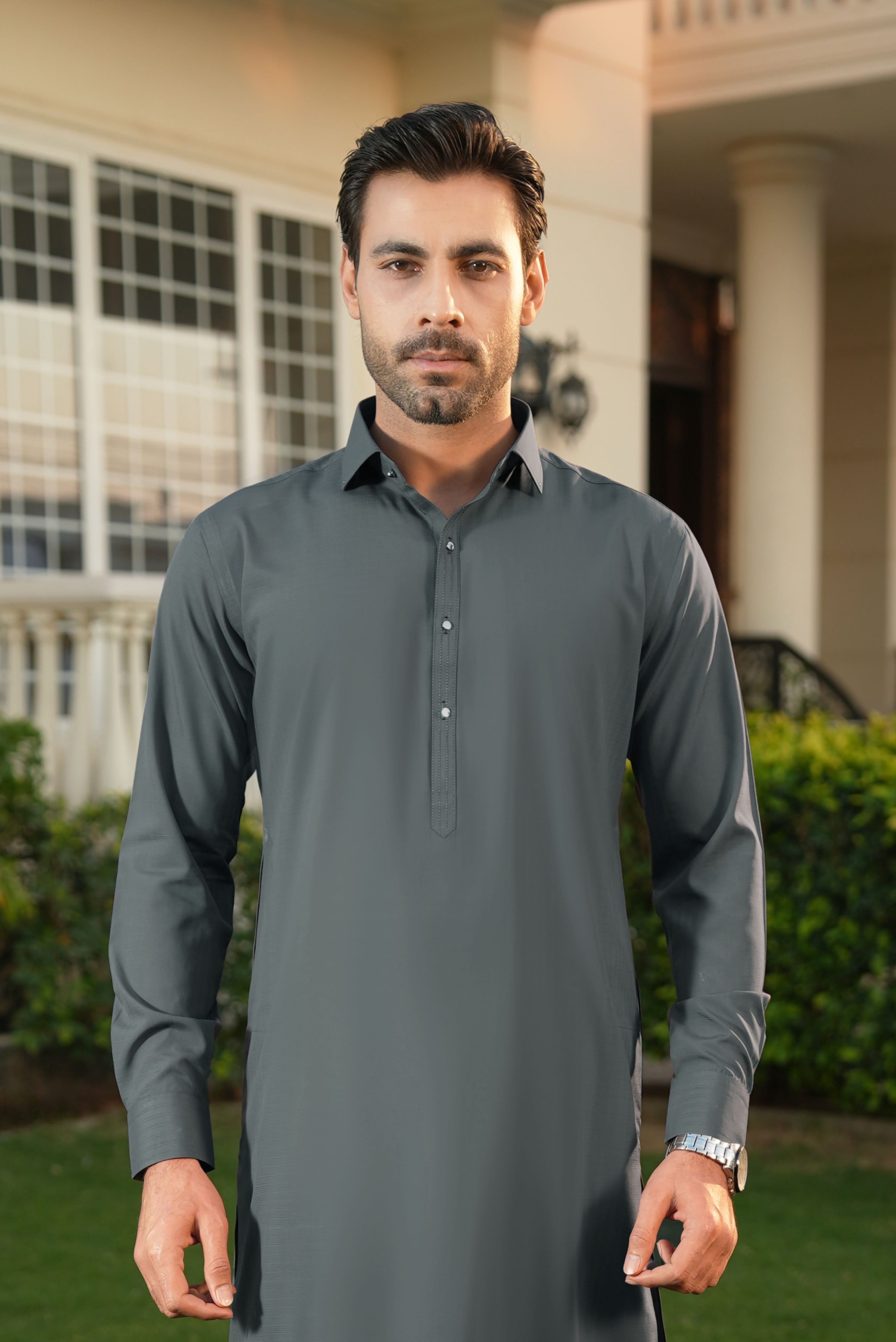 Stitched Shalwar Kameez (SPSC24) Grey