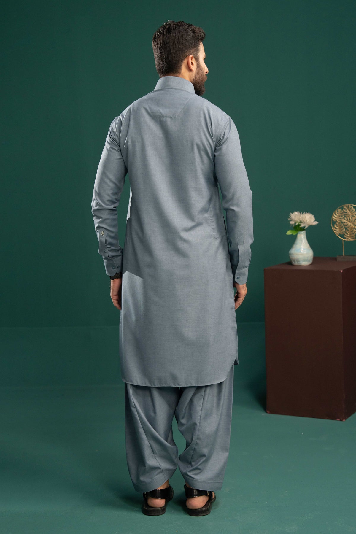 Denim Blue - Stitched Shalwar Kameez - SWSC20