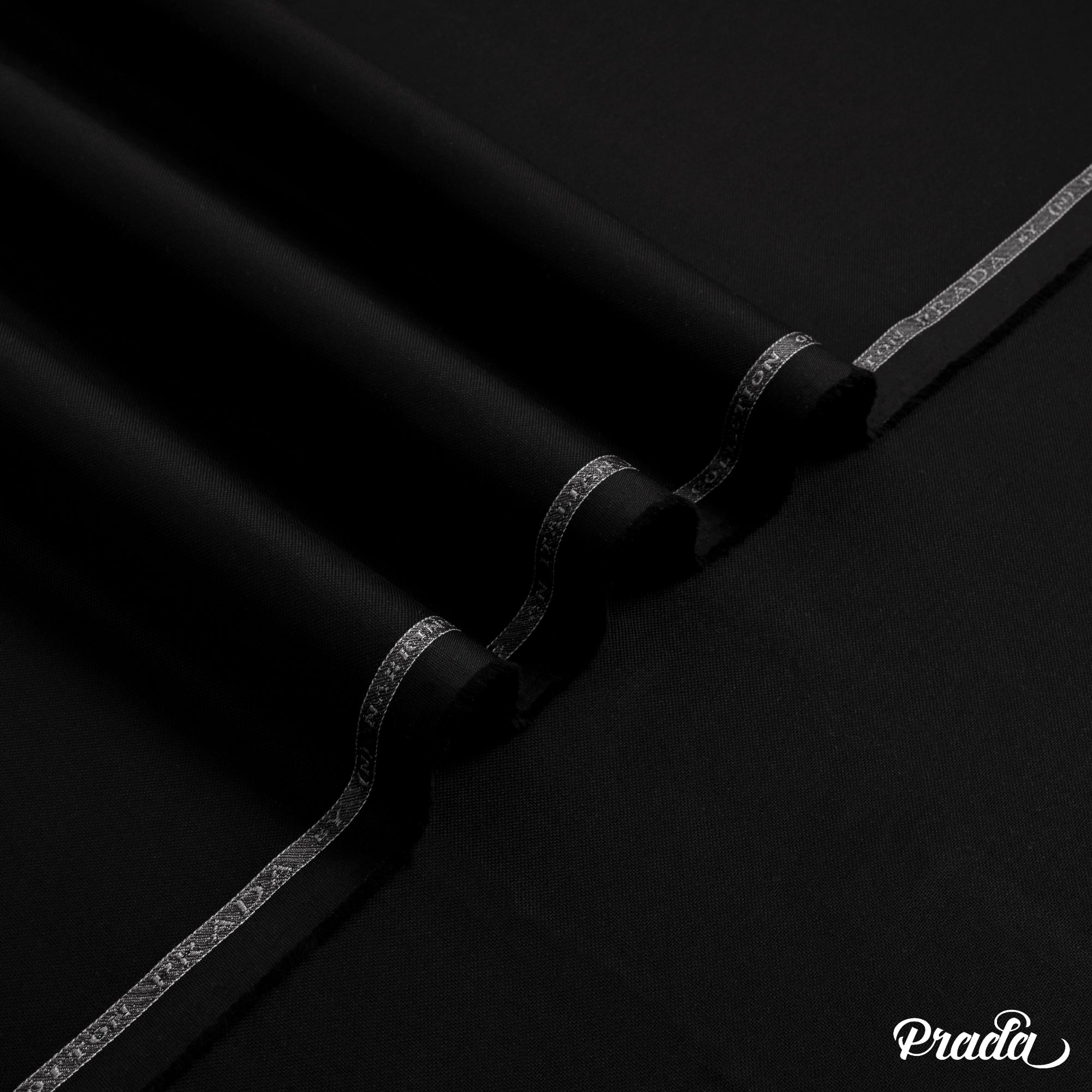 Prada unstitched winter fabric by Narkin's, 100% cotton, soft texture, medium weight, ideal for light to moderate winter wear.