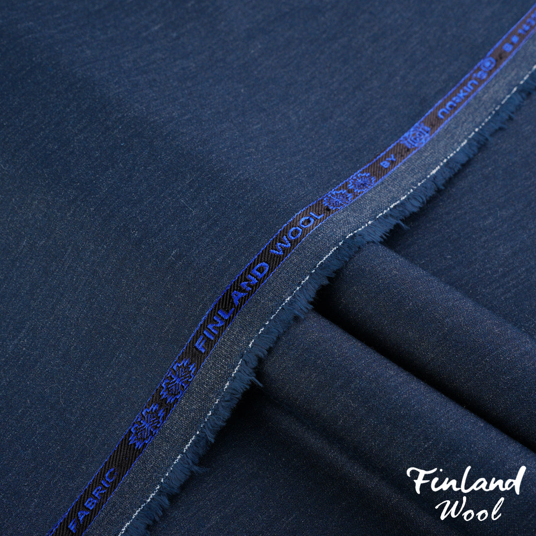 Finland Wool unstitched winter wash & wear woolen fabric in dark winter tones with a soft, wrinkle-free finish