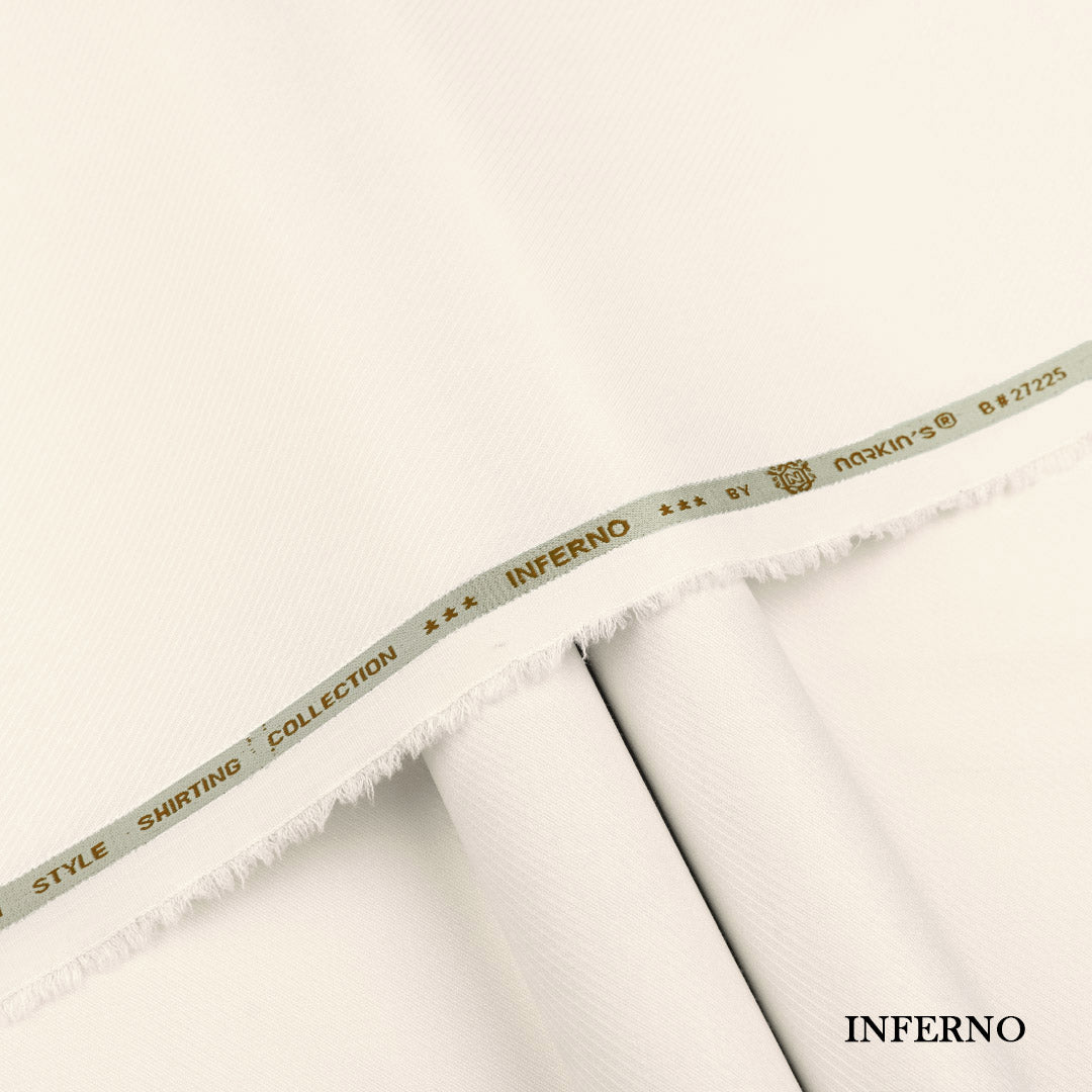 Inferno Shirting wash and wear fabric with self dobby texture and rich color