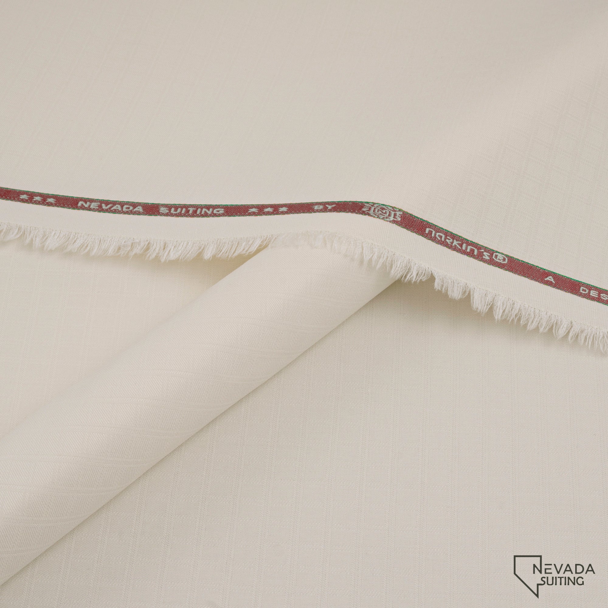 "Nevada Suiting unstitched winter fabric by Narkin's with wrinkle-free texture, medium weight, and soft finish