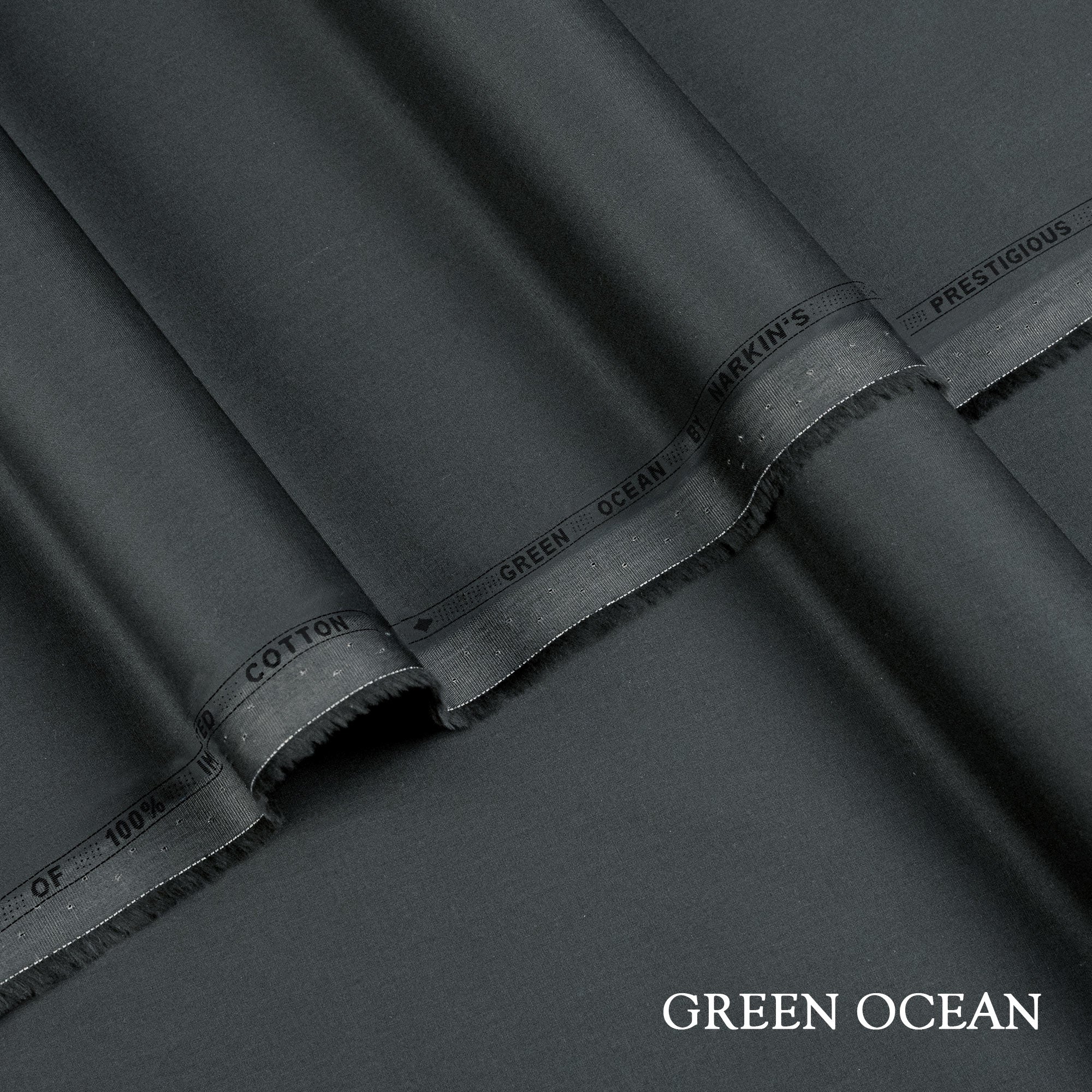 Green Ocean - 100% Superfine Cotton (4.5 Mtr)