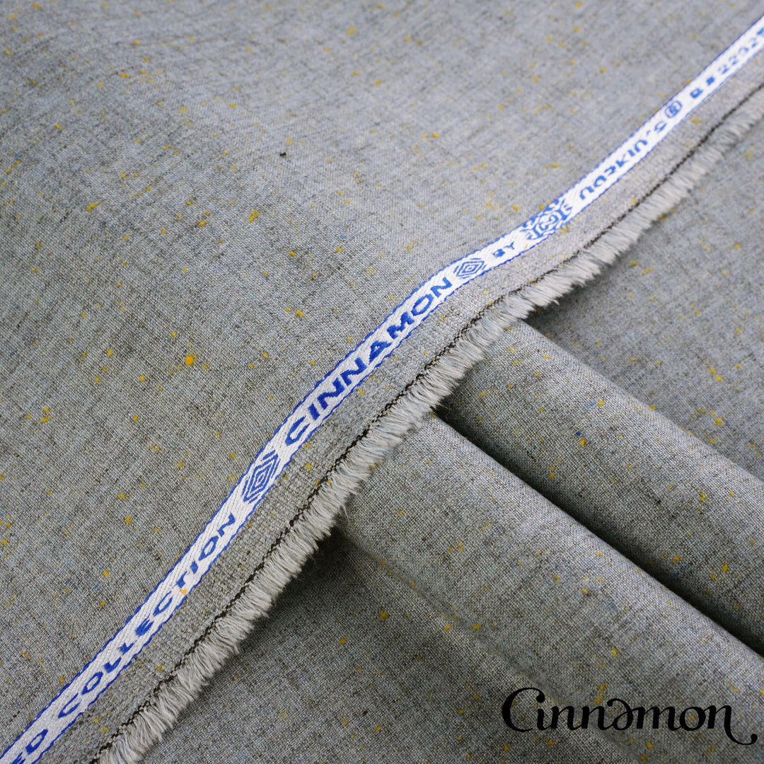 Premium Cinnamon winter wash & wear fabric in woolen textured finish
