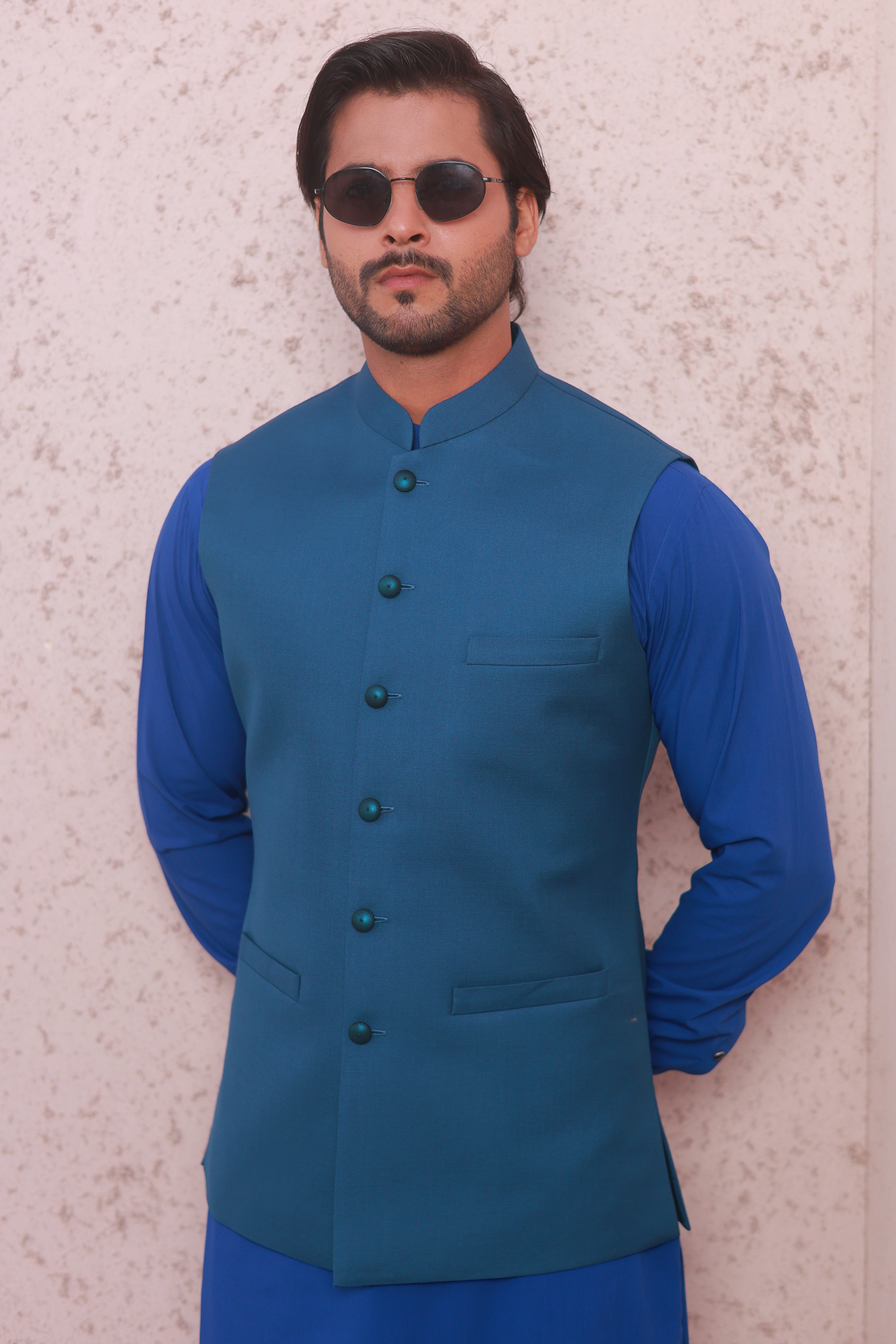 Waist Coat - Royal Blue (NWC37)