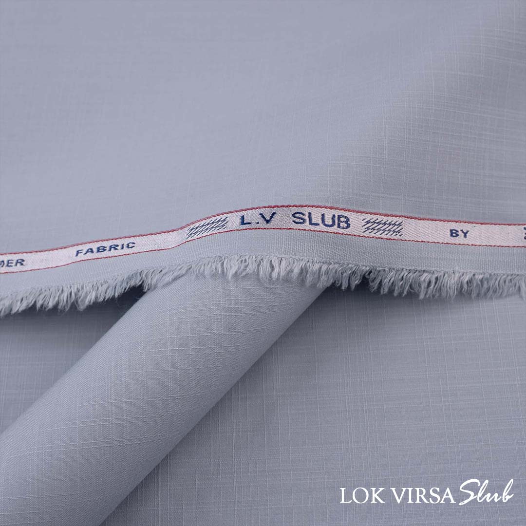 Lok Virsa Slub textured wash & wear fabric with soft finish and durable compact yarn weave in rich color shades