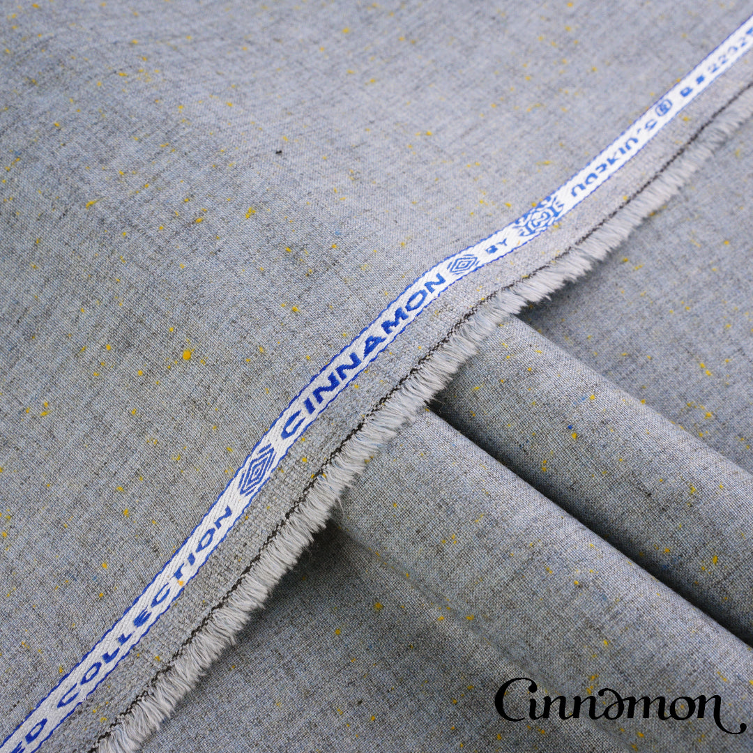 Premium Cinnamon winter wash & wear fabric in woolen textured finish