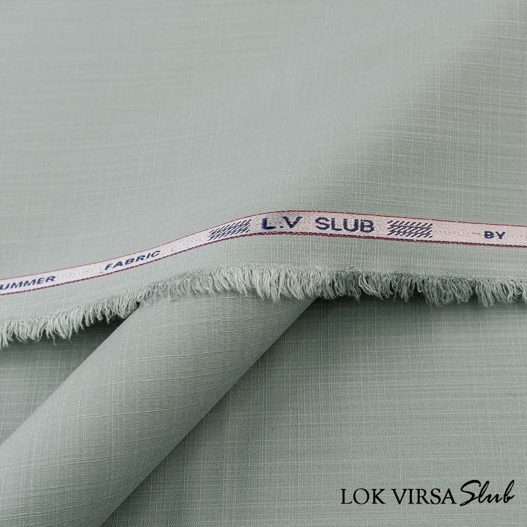 Lok Virsa Slub textured wash & wear fabric with soft finish and durable compact yarn weave in rich color shades