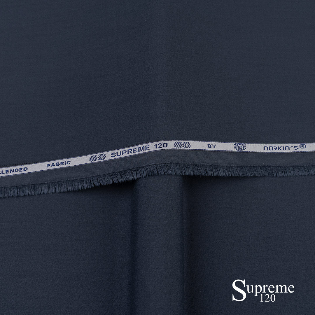 Supreme 120 fabric close-up showing super fine texture