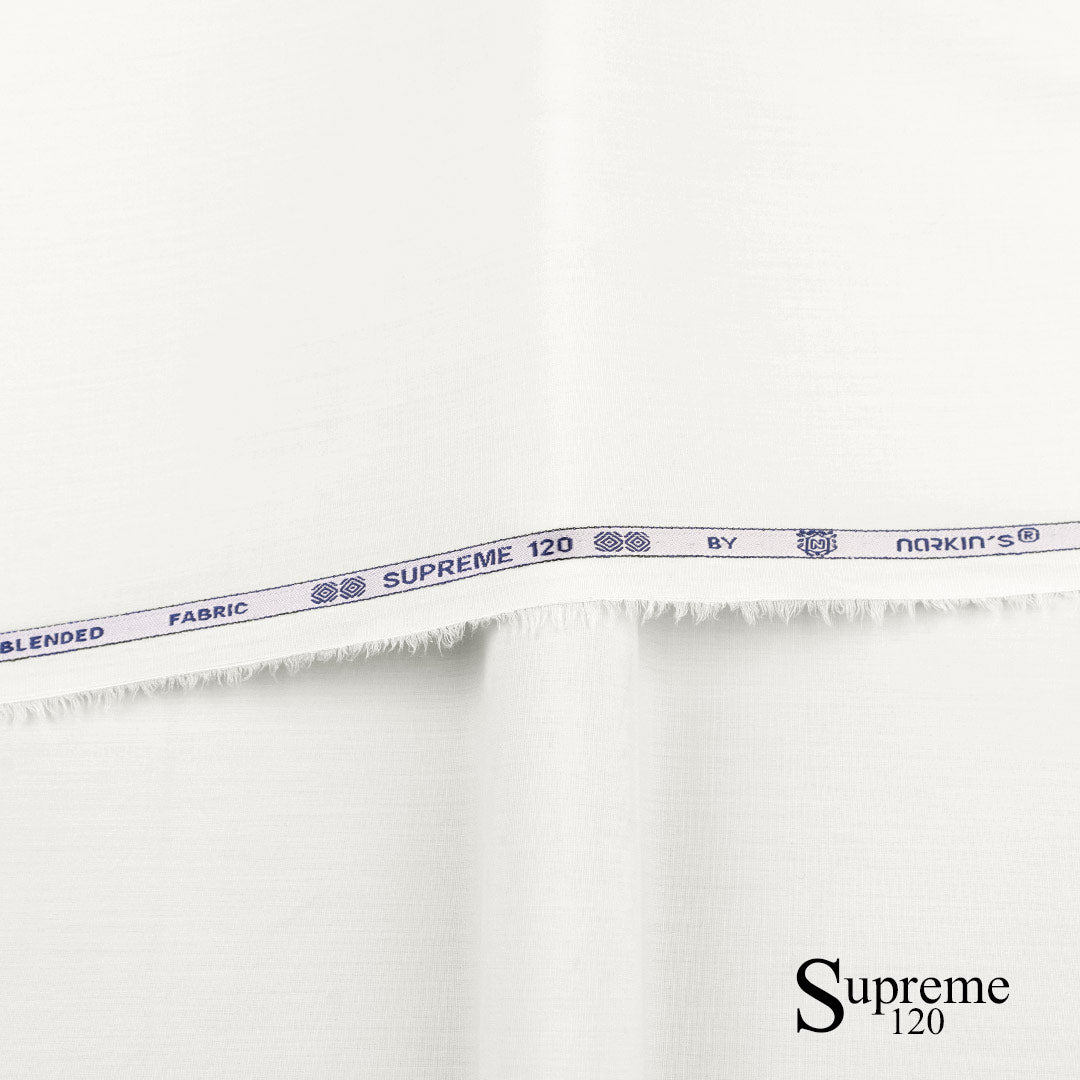 Supreme 120 fabric close-up showing super fine texture
