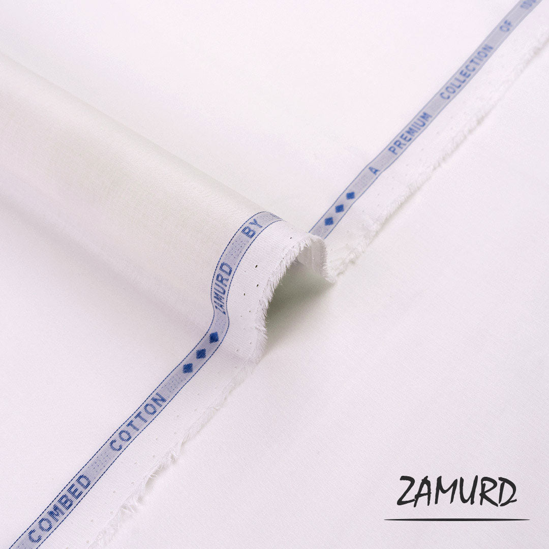 Zamurd premium party wear fabric with twill weave and semi-soft high-density finish
