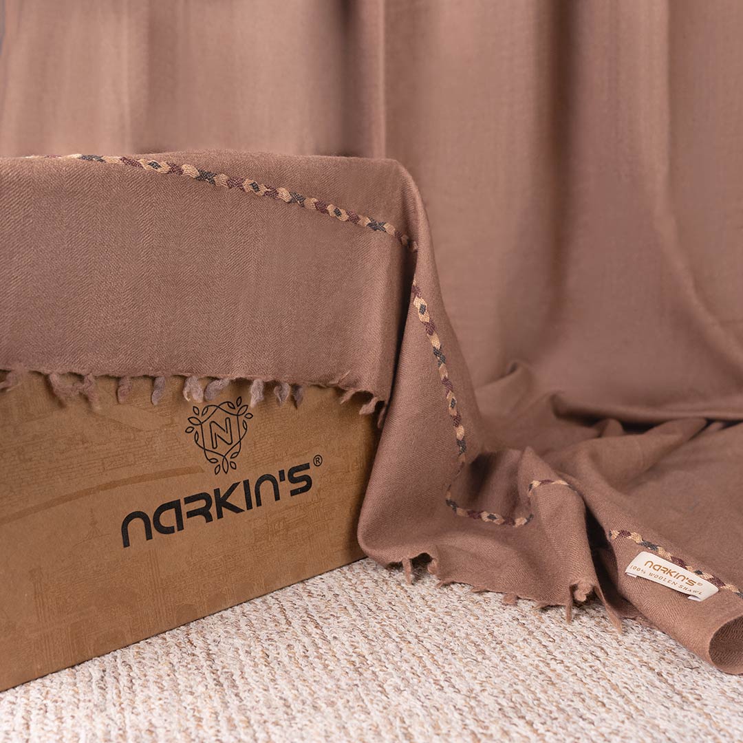 Woolen Shawl - 005 | Rust