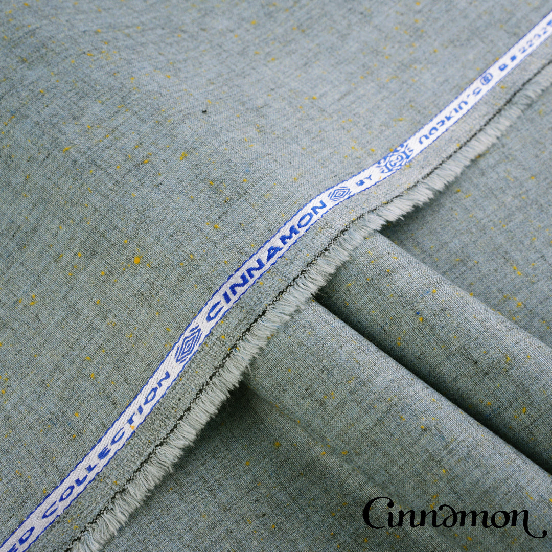 Premium Cinnamon winter wash & wear fabric in woolen textured finish