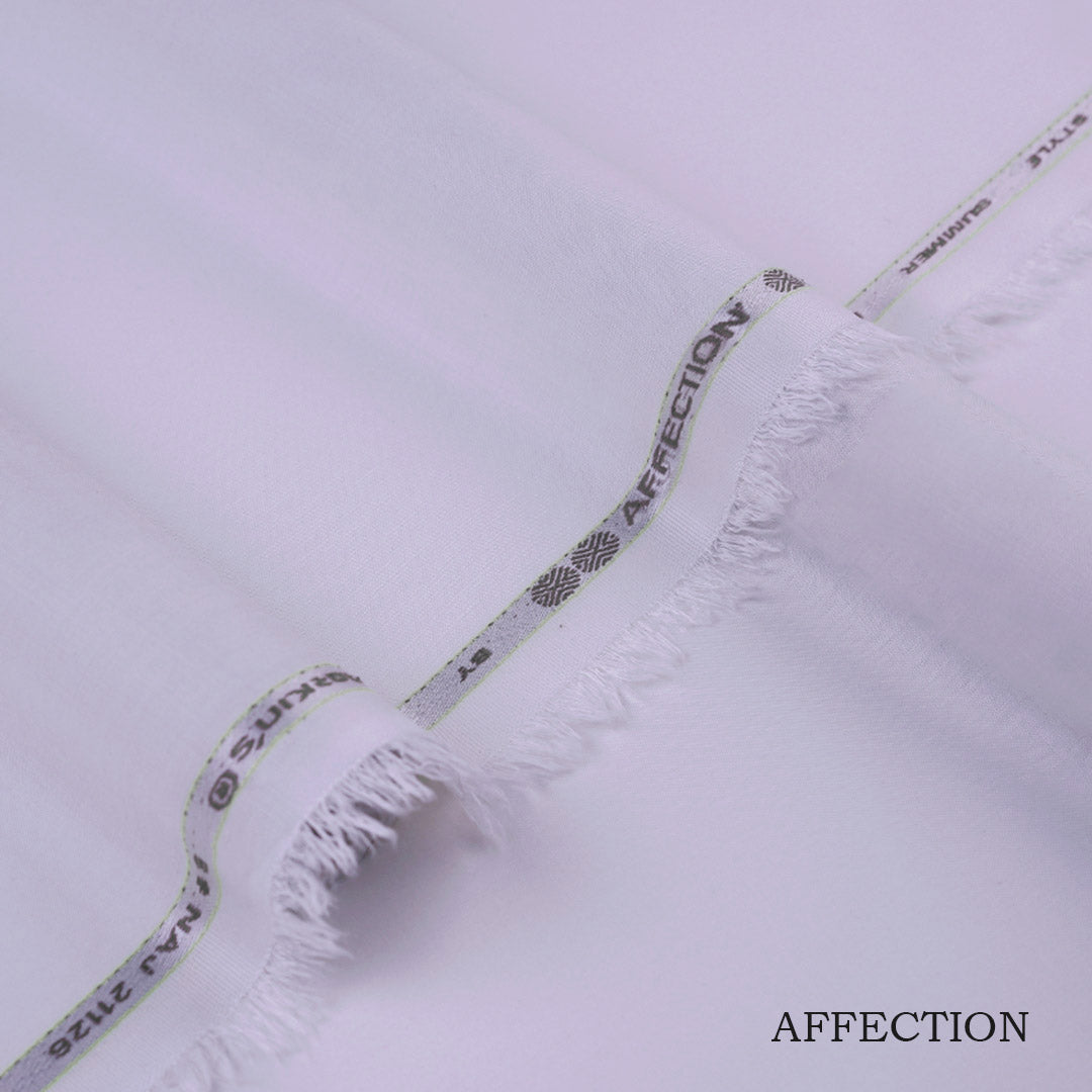 Premium Affection wash & wear blended fabric in polyester and viscose with smooth texture, elegant fall, and long-lasting fade-resistant color, ideal for ethnic wear.