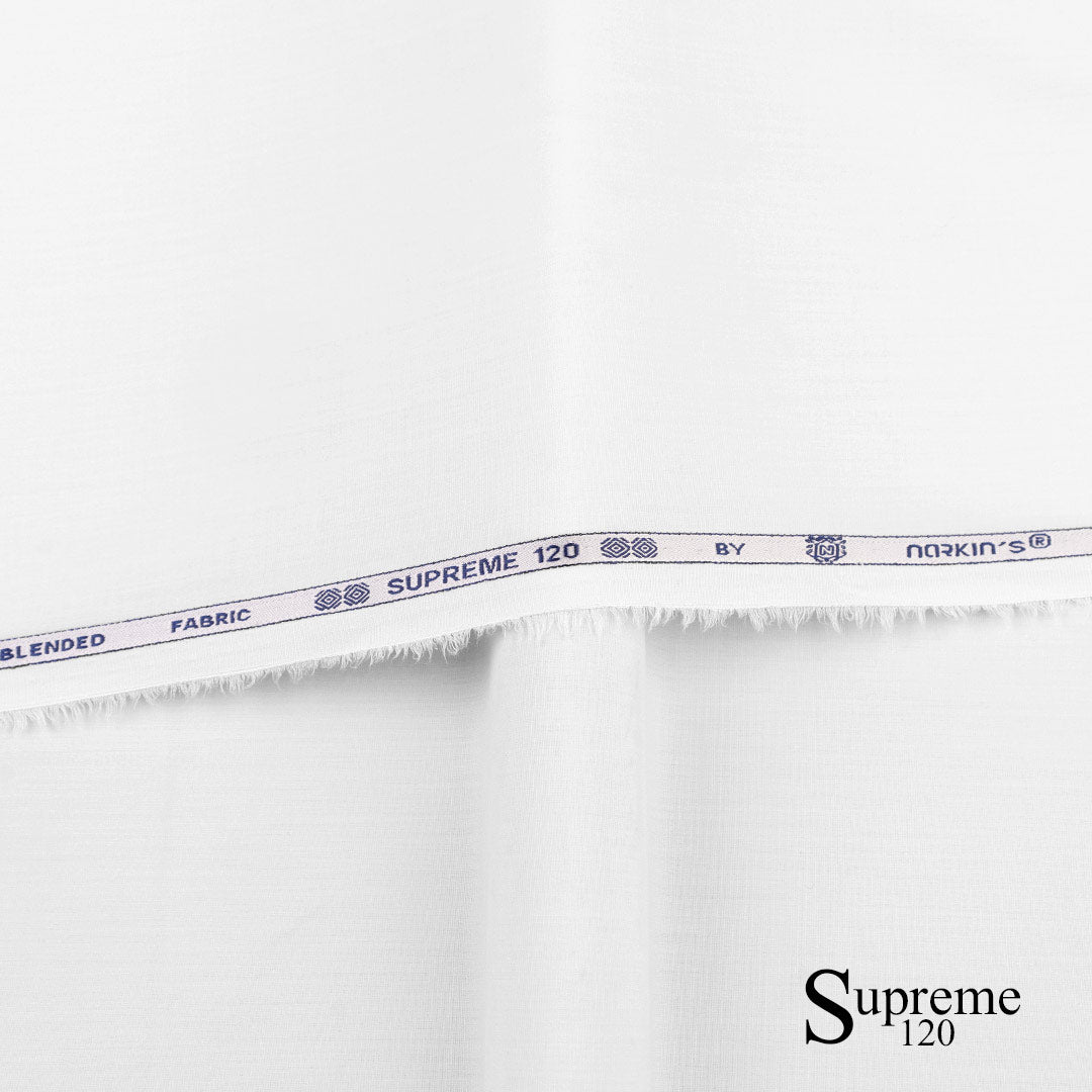 Supreme 120 fabric close-up showing super fine texture