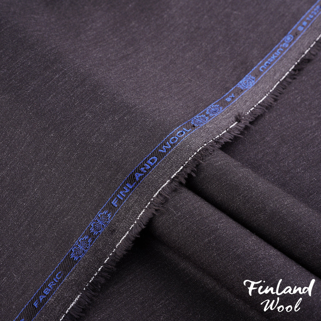 Finland Wool unstitched winter wash & wear woolen fabric in dark winter tones with a soft, wrinkle-free finish