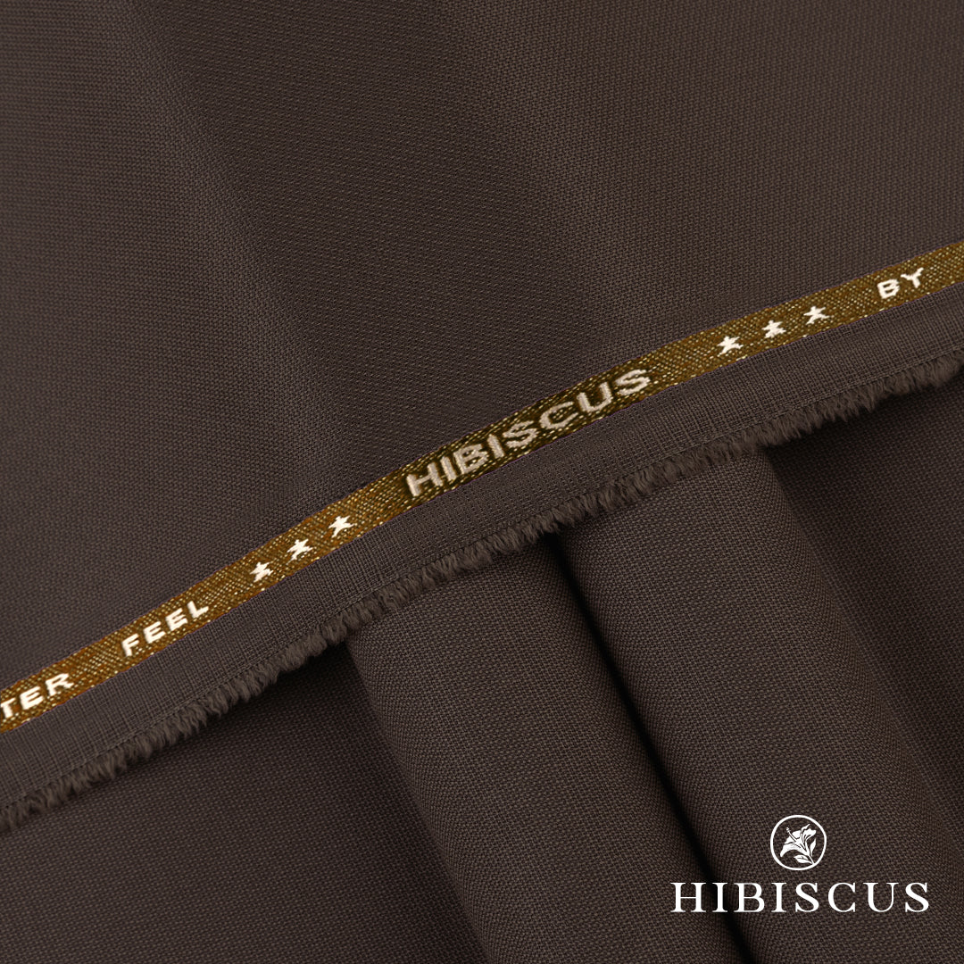 "Hibiscus unstitched winter wash & wear fabric with textured dobby weave and soft luxurious feel"