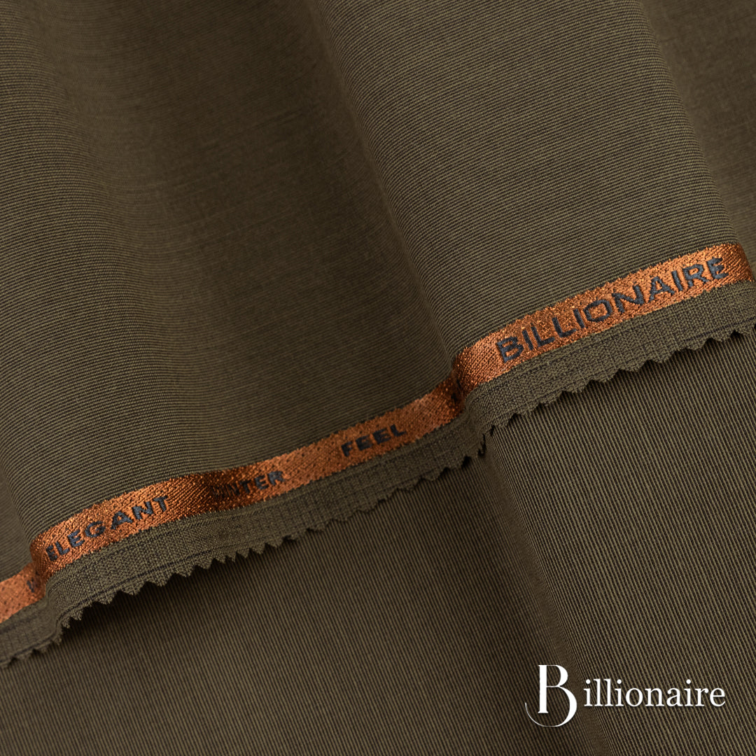Billionaire unstitched fabric with subtle texture and lustrous finish, perfect for winter wash & wear and festive or party occasions