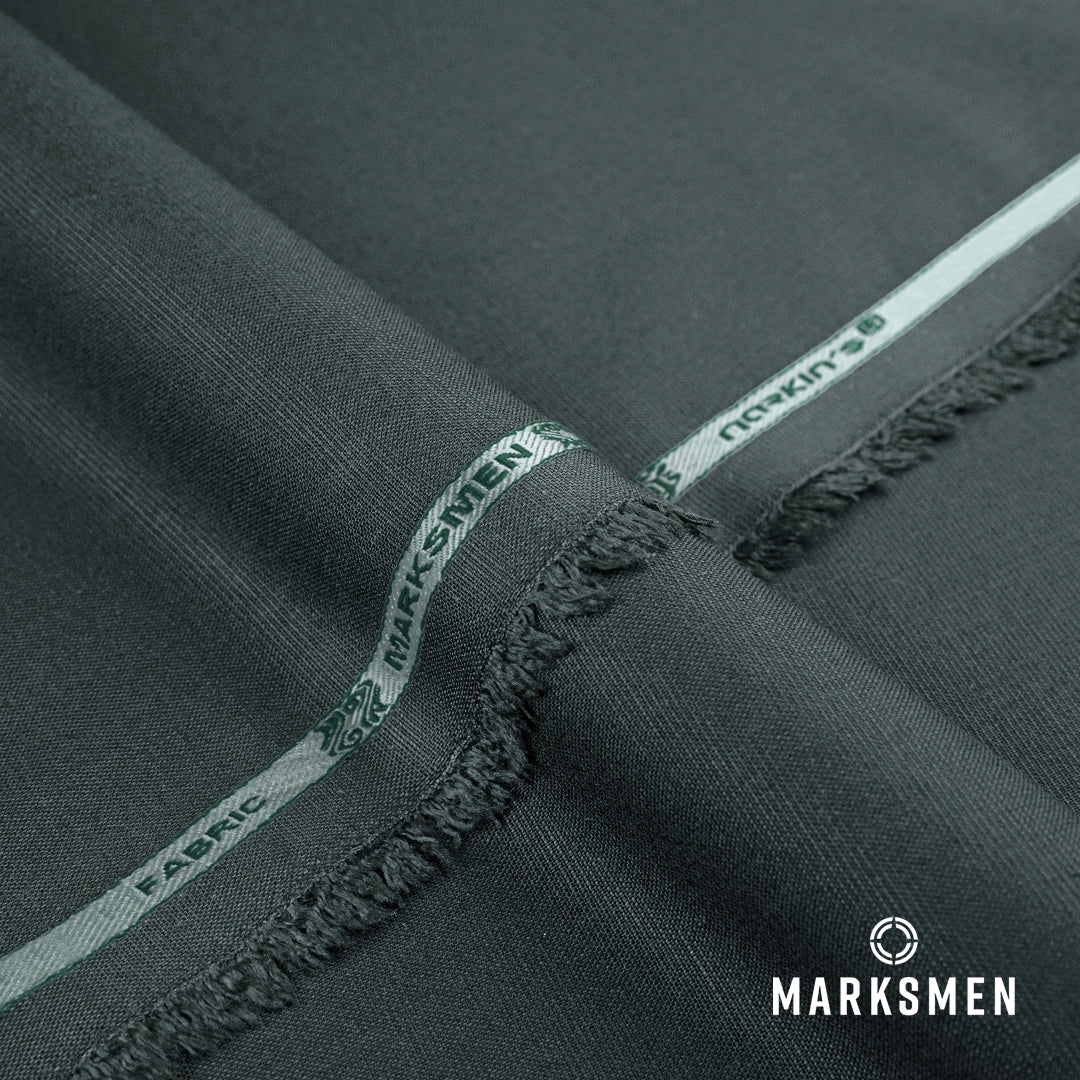 Marksmen unstitched winter wash & wear textured fabric with soft, lustrous finish and wrinkle-resistant construction.
