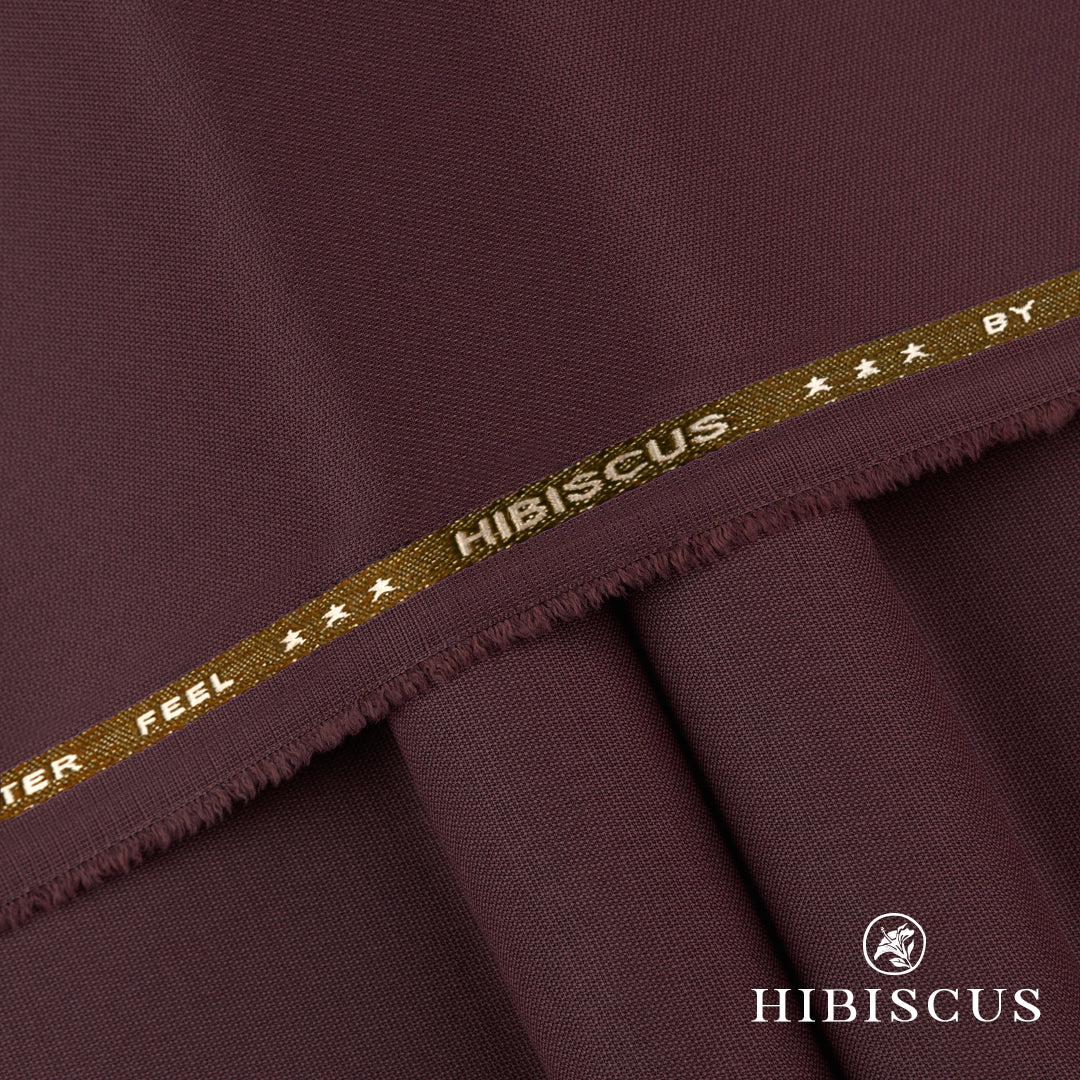 "Hibiscus unstitched winter wash & wear fabric with textured dobby weave and soft luxurious feel"