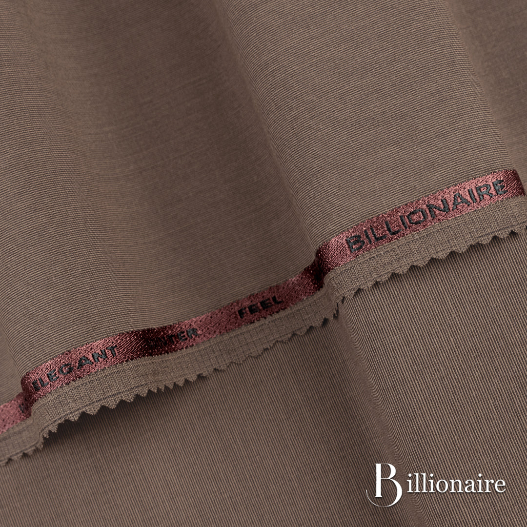 Billionaire unstitched fabric with subtle texture and lustrous finish, perfect for winter wash & wear and festive or party occasions